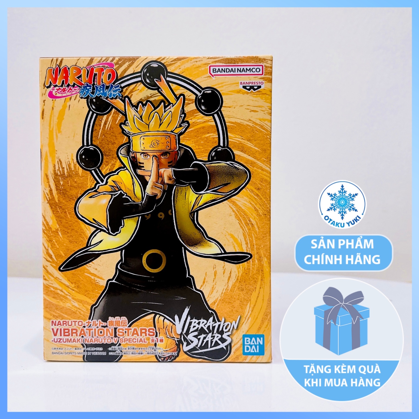 Mô Hình Uzumaki Naruto - Naruto Shippuden Vibration Stars Figure Chính Hãng (Banpresto)