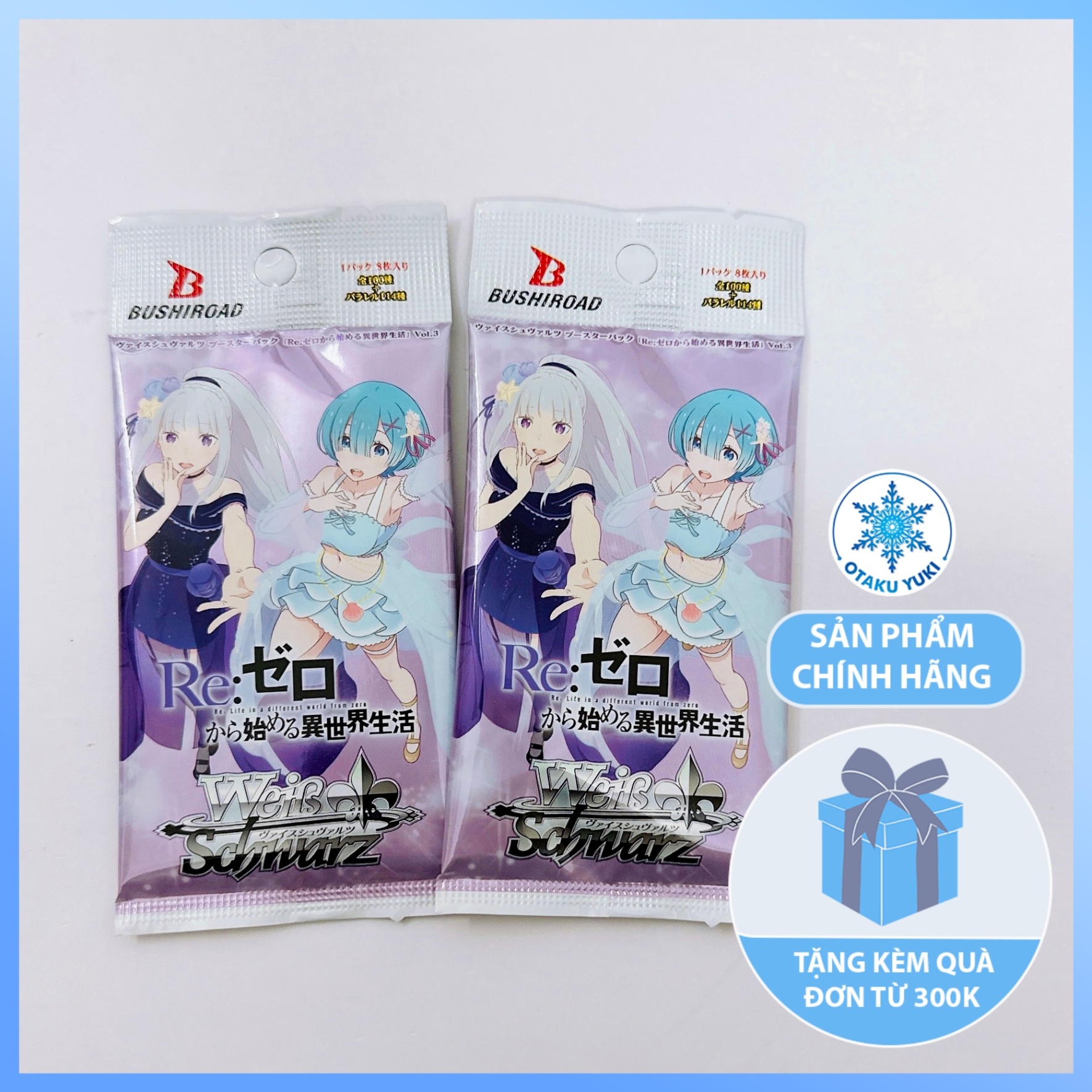 Gói Thẻ Pack Card Re:Zero - Starting Life in Another World Vol 3 (Weiss Schwarz)