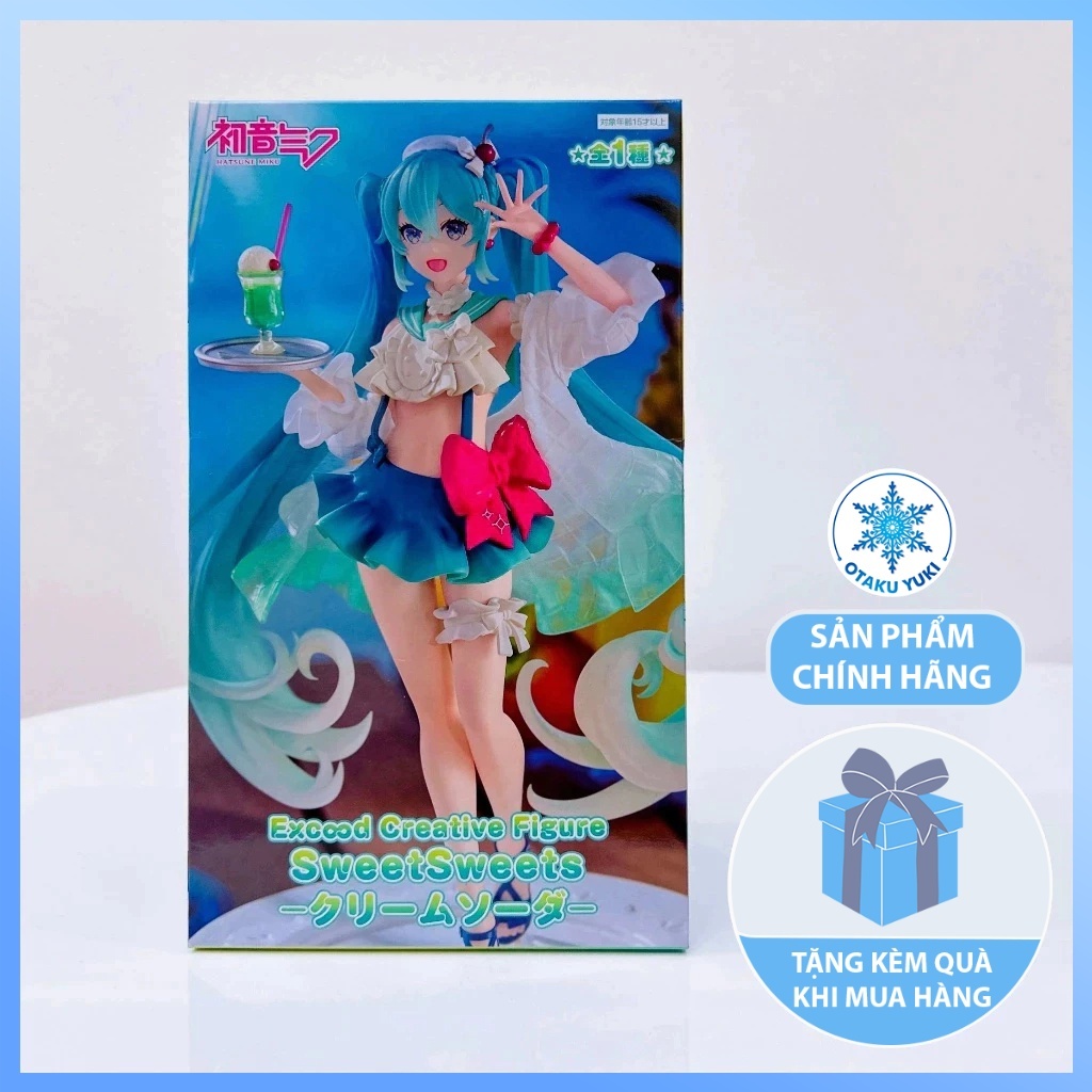 Mô Hình Hatsune Miku Cream Soda Ver - SweetSweets Figure (FuRyu)