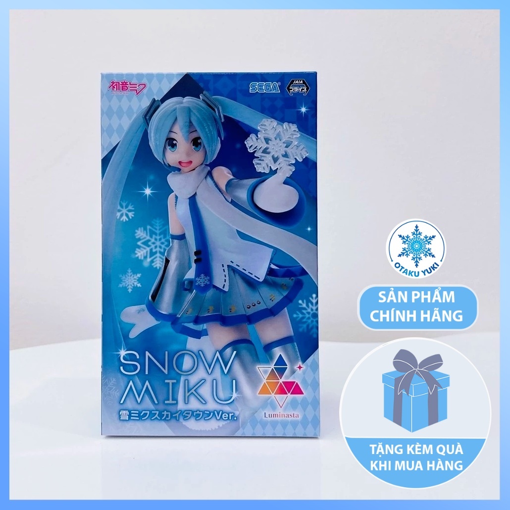 Mô Hình Hatsune Miku Snow Skytown Ver - Vocaloid Luminasta Figure Chính Hãng (SEGA)