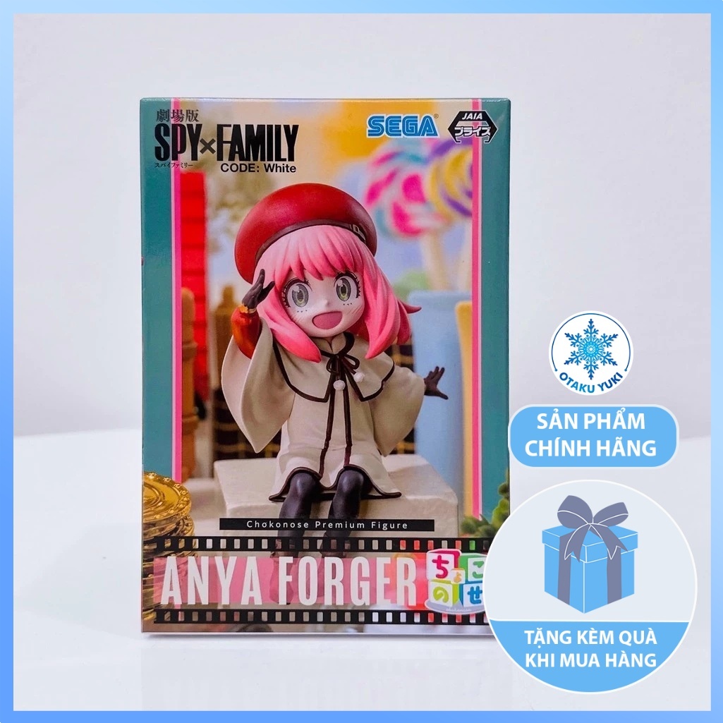 Mô Hình Anya Forger - Spy × Family White Chokonose 2023 Figure Chính Hãng (SEGA)
