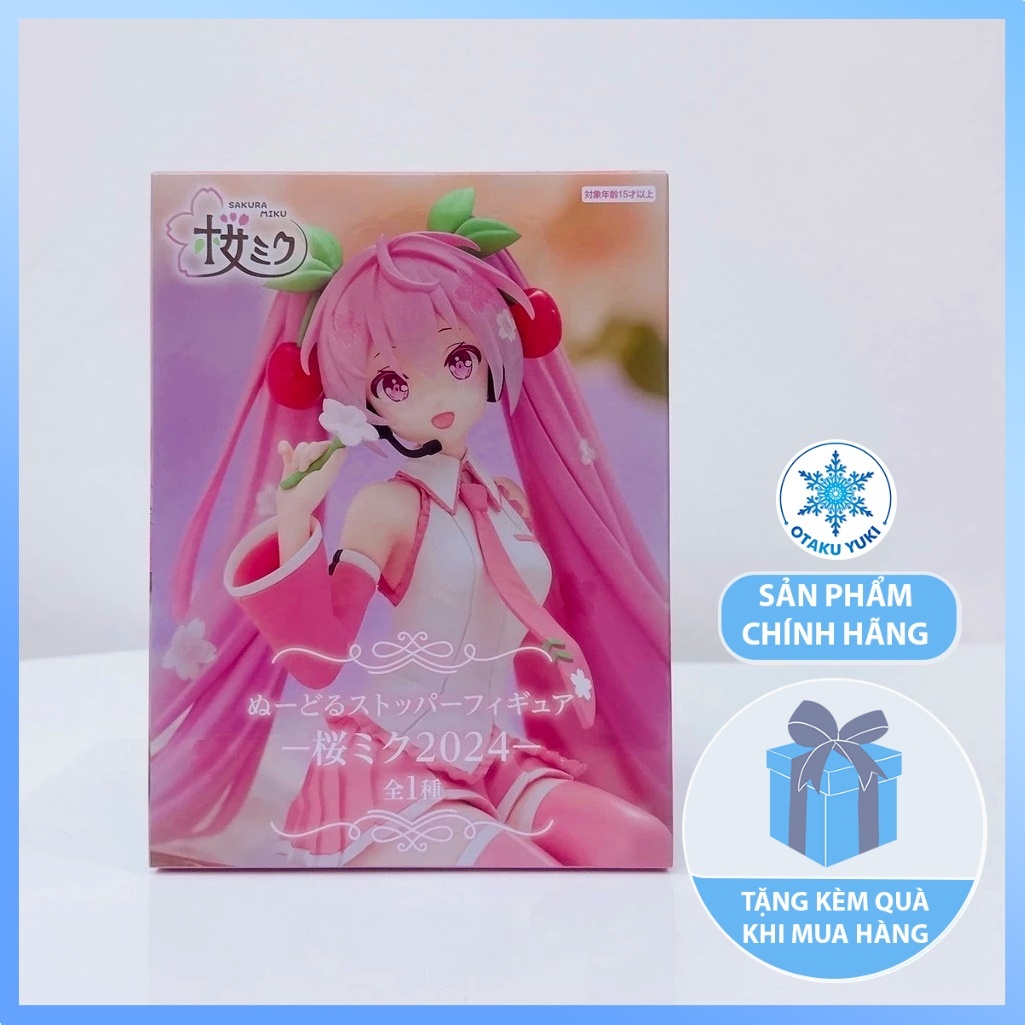 Mô Hình Hatsune Miku Sakura 2024 - Noodle Stopper Figure Chính Hãng (FuRyu)