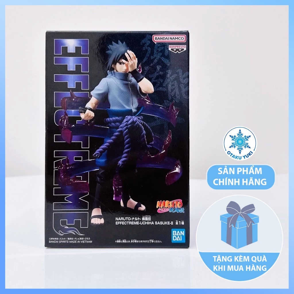 Mô Hình Uchiha Sasuke - Effectreme Naruto Figure Chính Hãng (Banpresto)