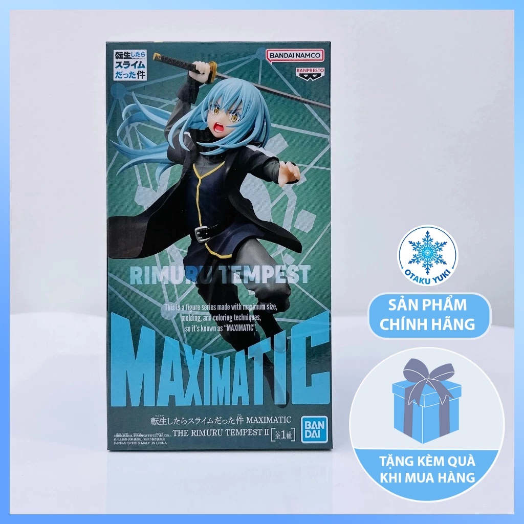 Mô Hình Rimuru Tempest - That Time I Got Reincarnated as a Slime - Maximatic II Figure (Banpresto)