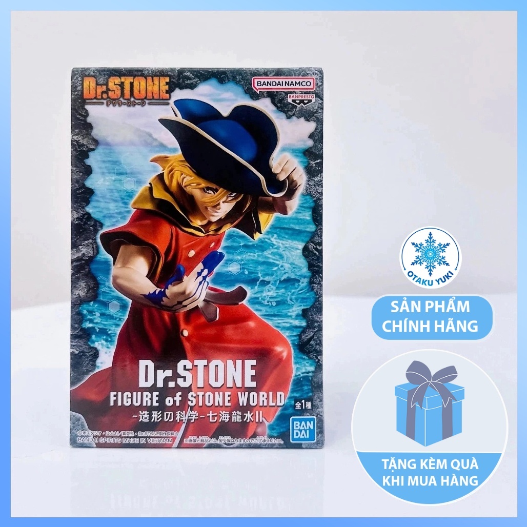 [Chính Hãng] Mô Hình Ryusui Nanami - Dr.Stone Figure of Stone World (Banpresto)