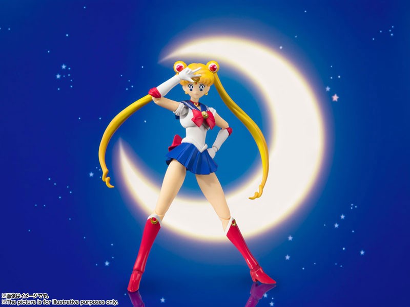 Mô Hình Sailor Moon - Animation Color Edition Ver - Pretty Guardian Sailor Moon - S.H.Figuarts Figure Chính Hãng (Bandai Spirits)
