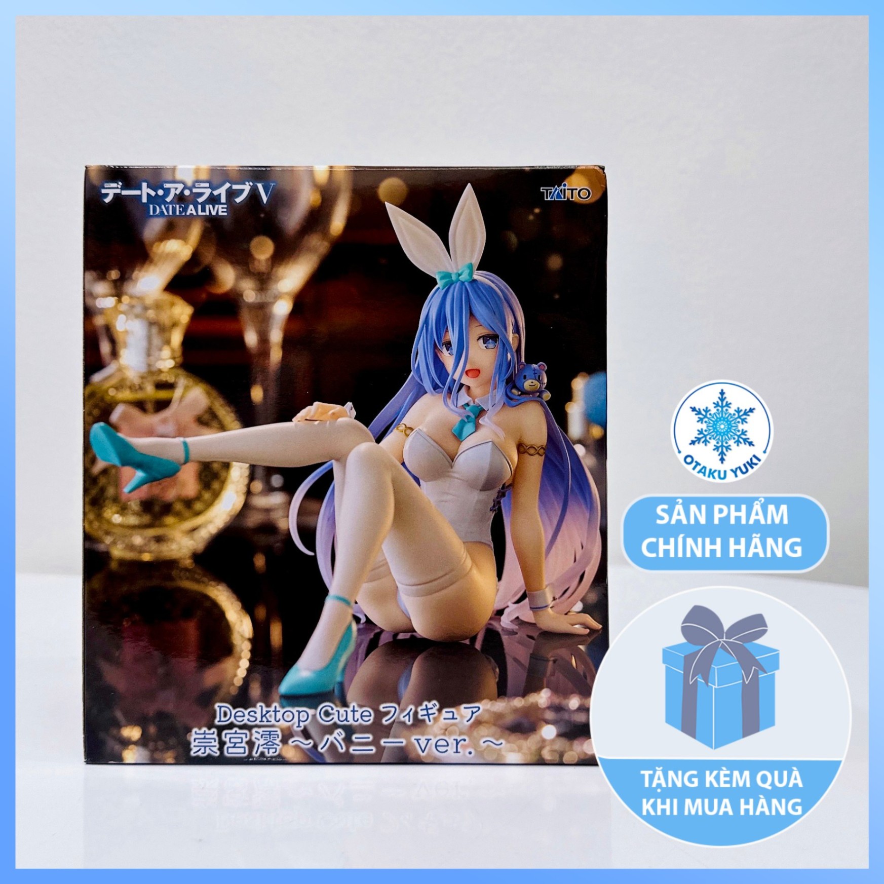 Mô Hình Mio Takamiya Bunny ver - Date A Live V Desktop Cute Figure Chính Hãng (TAITO)