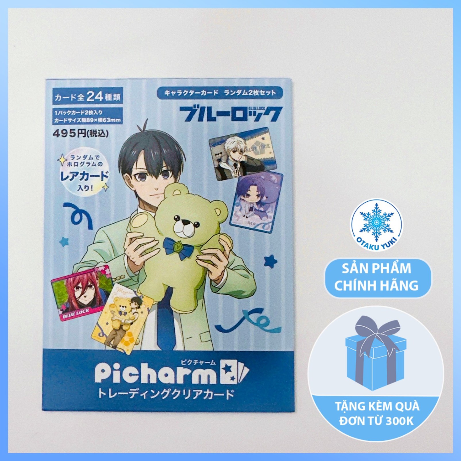 Gói Thẻ Pack Card picharm Blue Lock Teddy Bear Ver.