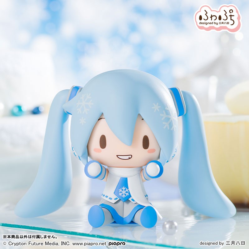 Mô Hình Hatsune Miku Snow Ver. - VOCALOID - Fuwa Puchi Deformed Figure Figure Chính Hãng (Sega Fave)