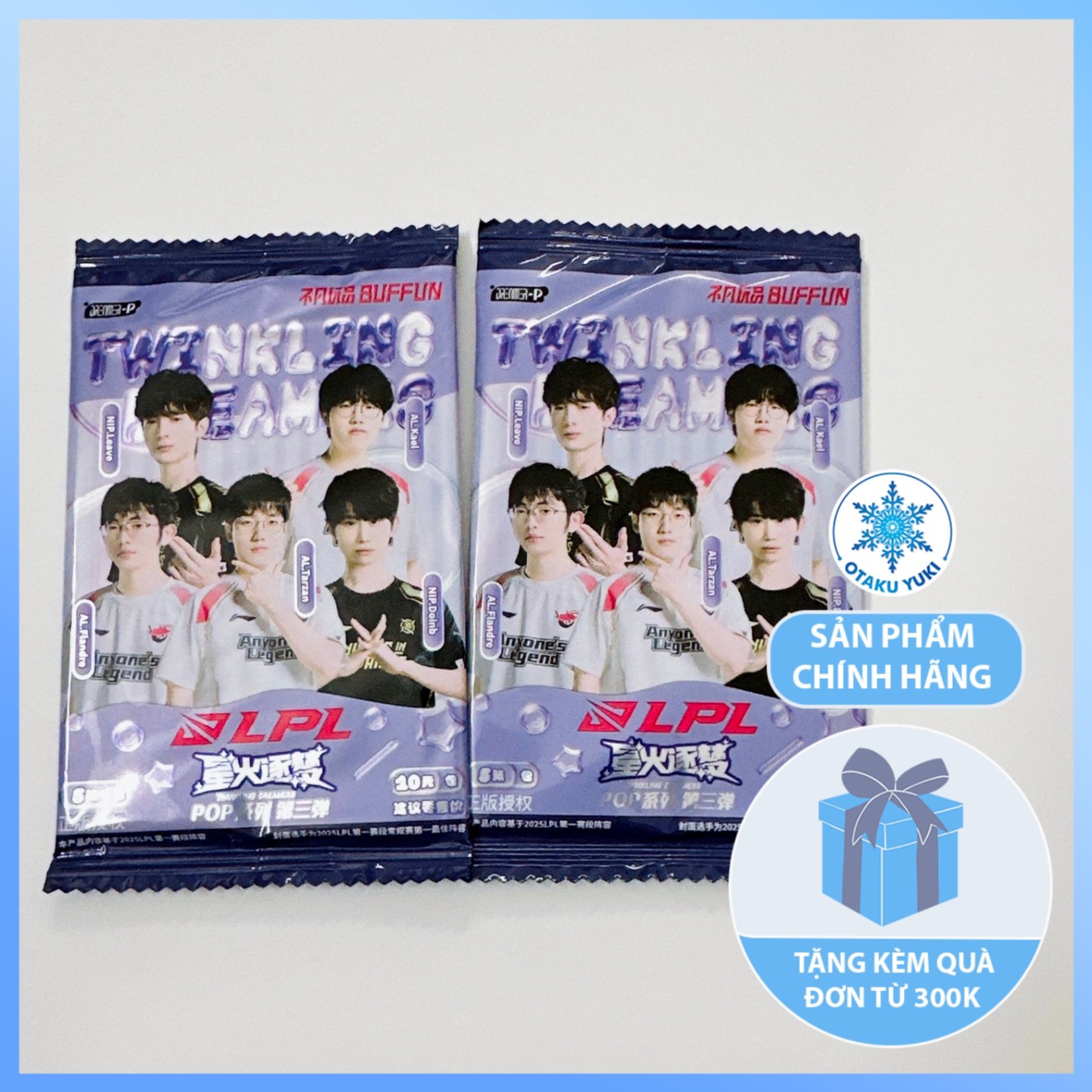 Gói Thẻ Nhân Phẩm Pack Card Tuyển Thủ Liên Minh Huyền Thoại Twinkling Dreamers Vol 3