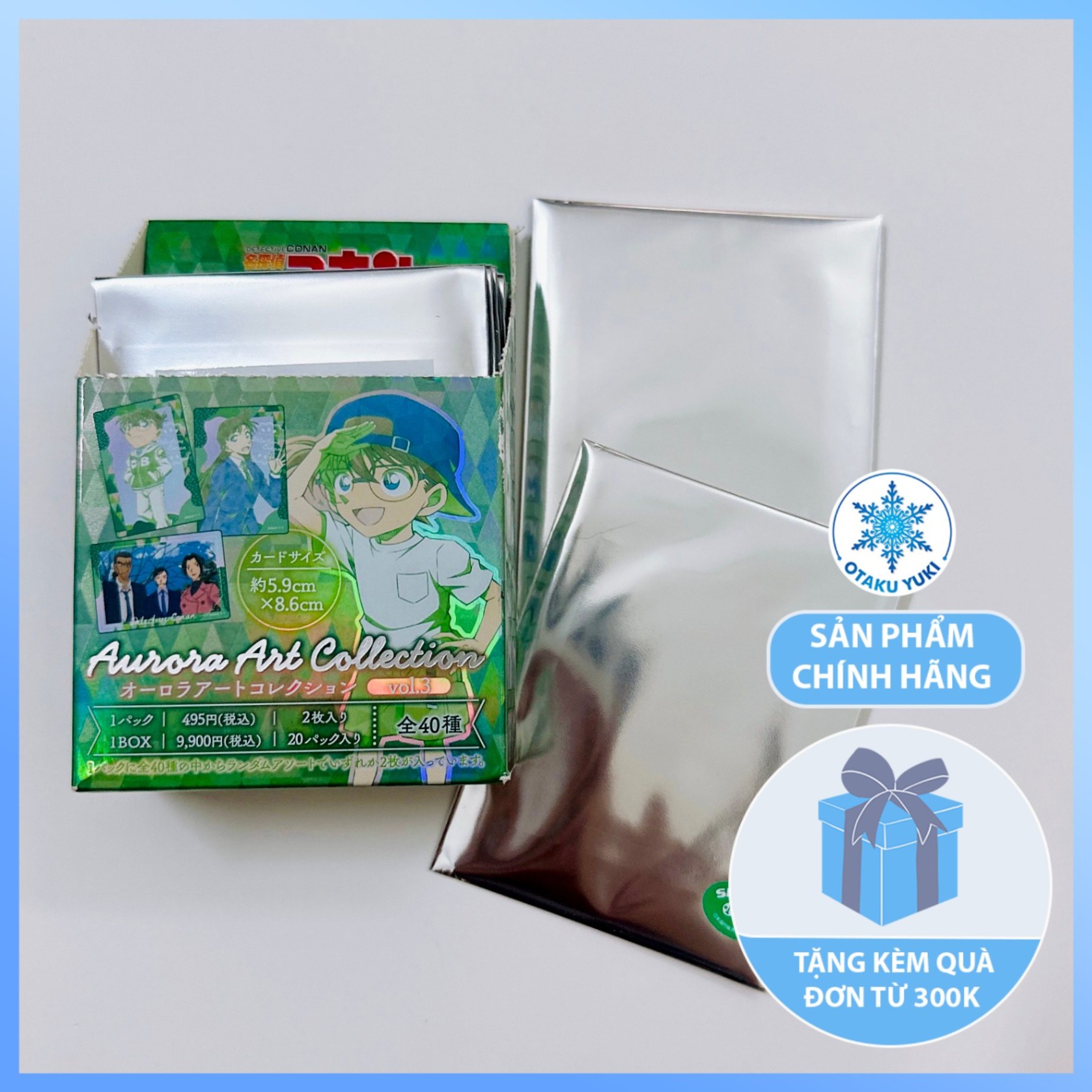 Gói Thẻ Pack Card Detective Conan Aurora Art Thẻ Cực Quang Vol 3