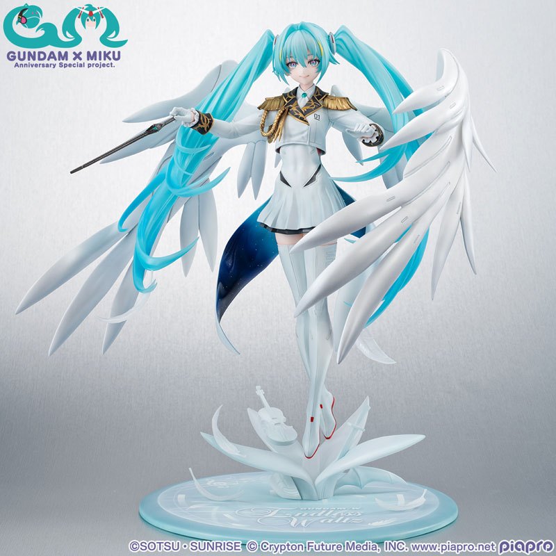 Mô Hình Hatsune Miku x Wing Gundam Zero EW - Mobile Suit Gundam 45th Anniversary x Hatsune Miku - Lucrea Complete Figure Chính Hãng (MegaHouse)