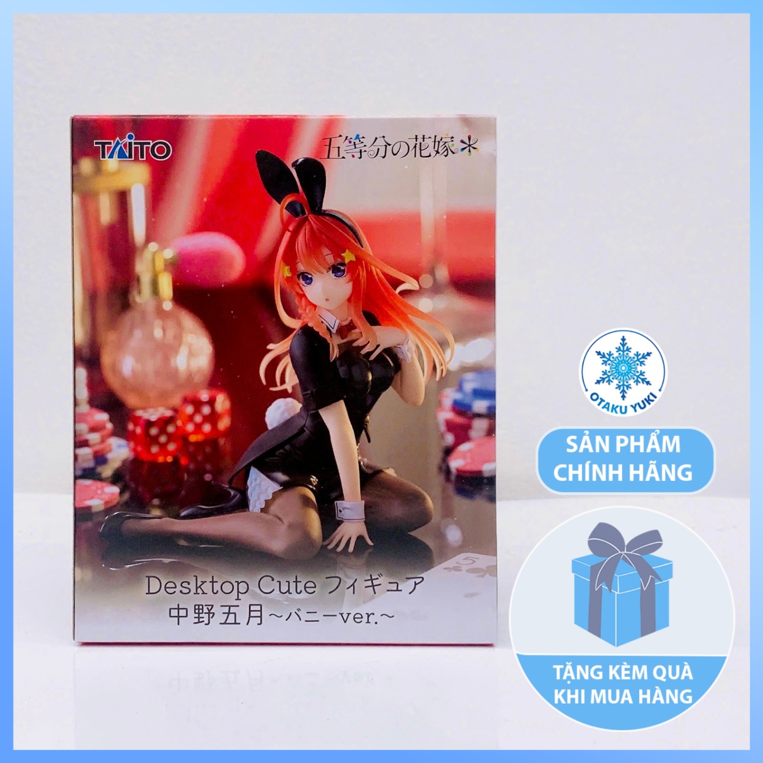 Mô Hình Nakano Itsuki Bunny Ver - Gotoubun no Hanayome - Desktop Cute Figure chính hãng (Taito)