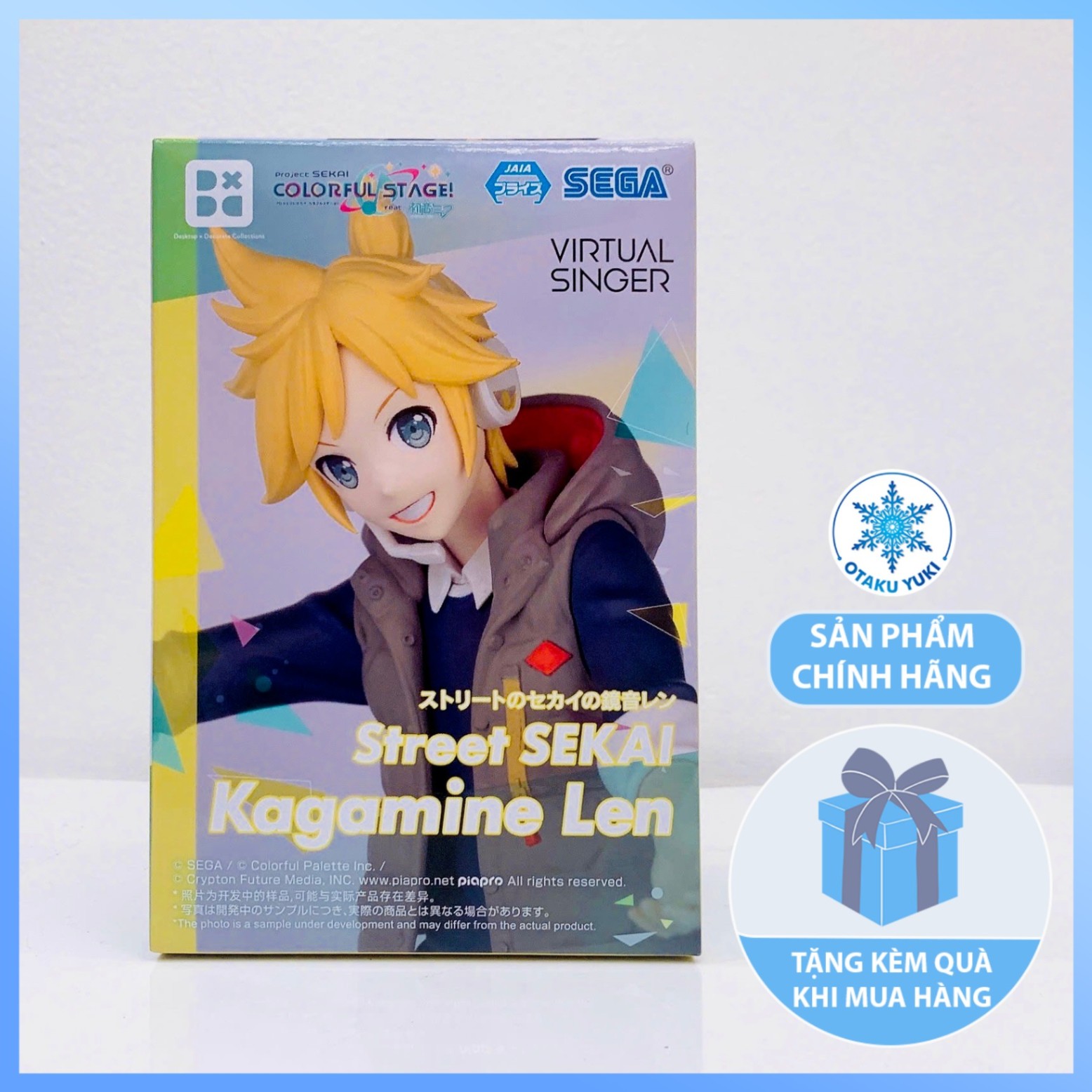 Mô Hình Kagamine Len: Street Sekai - Project Sekai: Colorful Stage! feat. Hatsune Miku - Desktop × Decorate Collections Figure Chính Hãng (SEGA)
