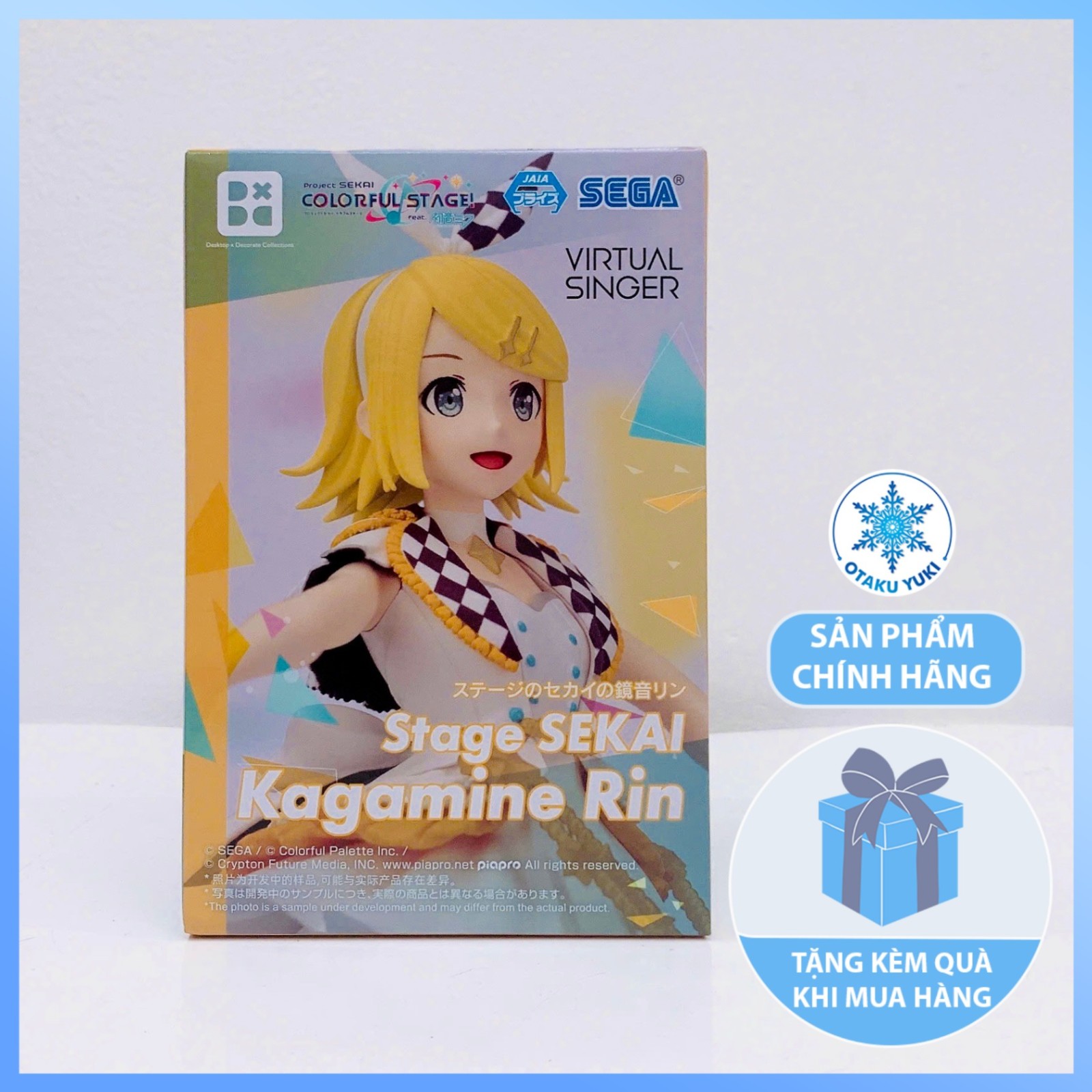 Mô Hình Kagamine Rin: Stage Sekai - Project Sekai: Colorful Stage! feat. Hatsune Miku - Desktop × Decorate Collections Figure Chính Hãng (SEGA)