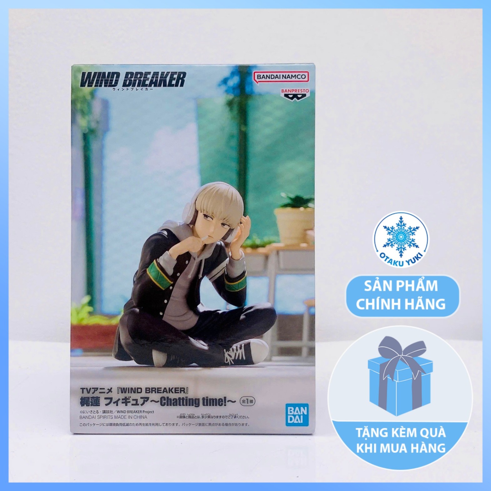 Mô Hình Kaji Ren - Wind Breaker - Chatting Time! Figure Chính Hãng (Banpresto)