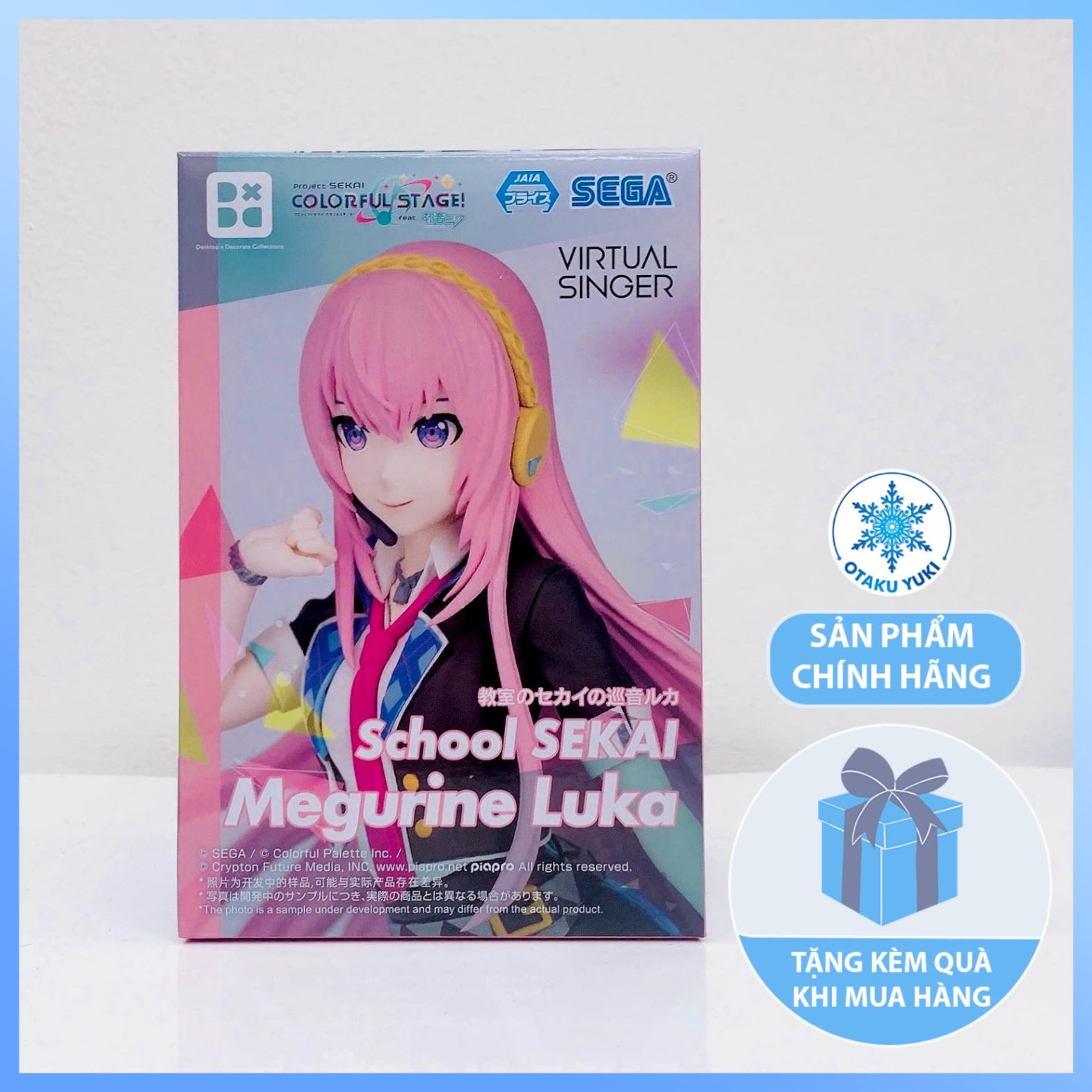 Mô Hình Megurine Luka: School Sekai - Project Sekai: Colorful Stage! feat. Hatsune Miku - Desktop × Decorate Collections Figure Chính Hãng (SEGA)