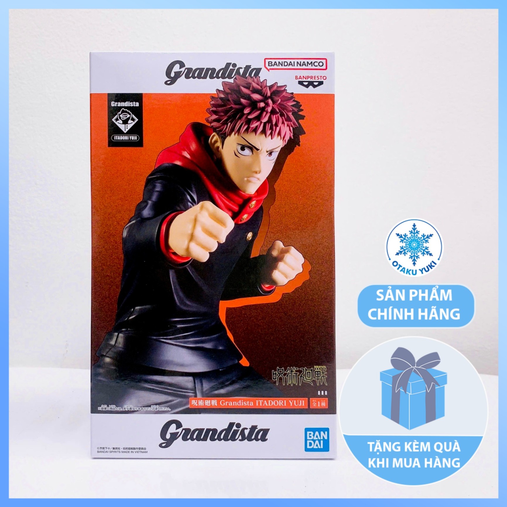 Mô Hình Yuuji Itadori - Jujutsu Kaisen - Grandista Figure Chính Hãng (Banpresto)