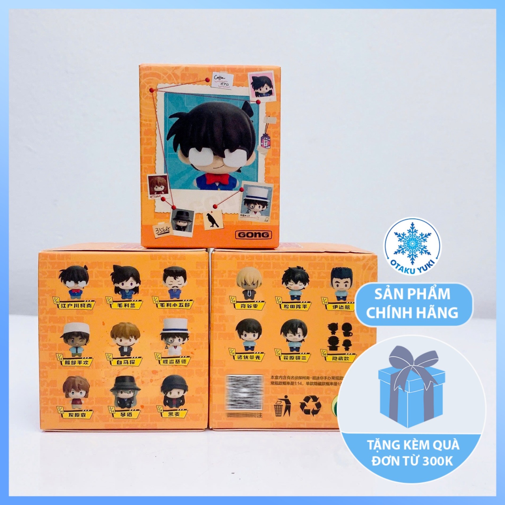 Mô Hình Blind Box Detective Conan Super Mini - Phiên Bản Có Nam Châm (GONG x POPMART)