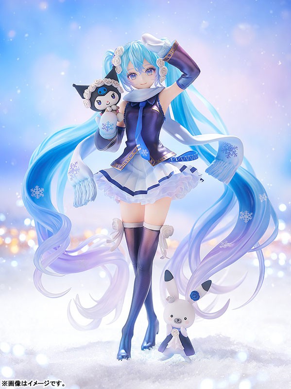Mô Hình Hatsune Miku Snow Miku x Kuromi - Character Vocal Series 01 - 1/7 Scale Figure Chính Hãng