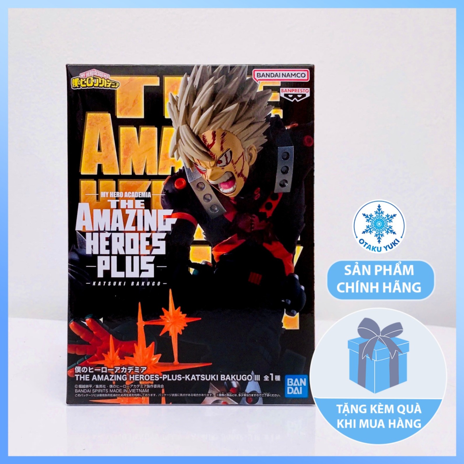 Mô Hình Katsuki Bakugo III - My Hero Academia - The Amazing Heroes Plus Figure Chính Hãng (Banpresto)