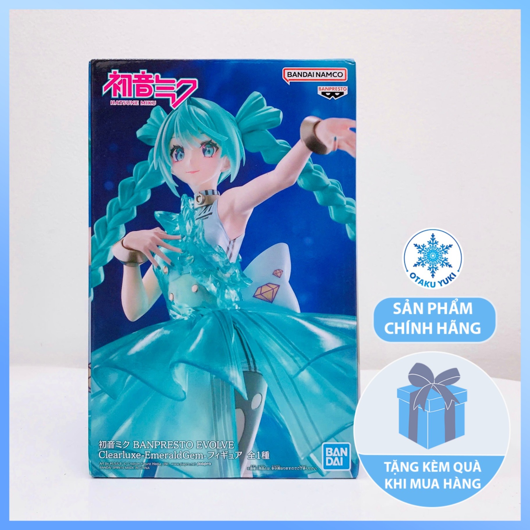 Mô Hình Hatsune Miku EmeraldGem - Vocaloid Evolve Clearluxe BPEV Figure Chính Hãng (Banpresto)