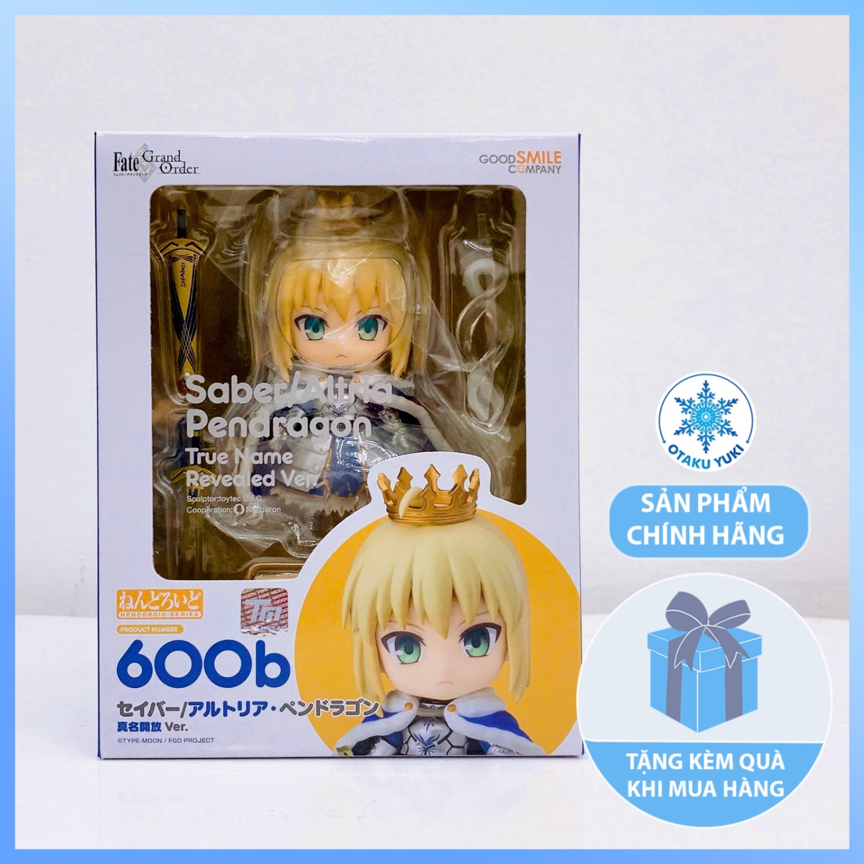Mô Hình Nendoroid Saber/Altria Pendragon: True Name Revealed Ver. - Nendoroid 600b Fate/Grand Order
