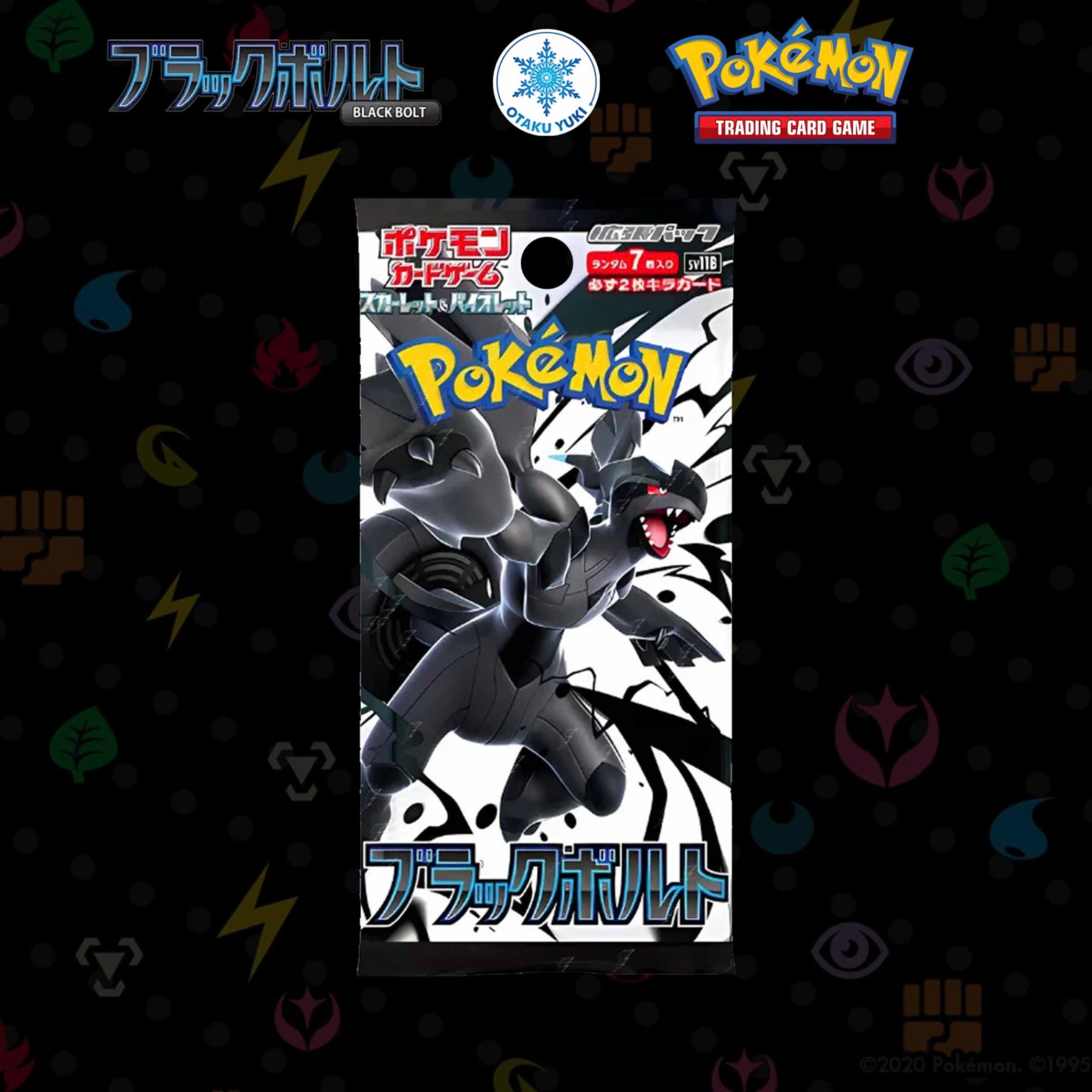 Gói Thẻ Pack Card Pokemon Card Game Black Bolt sv11B Booster Pack