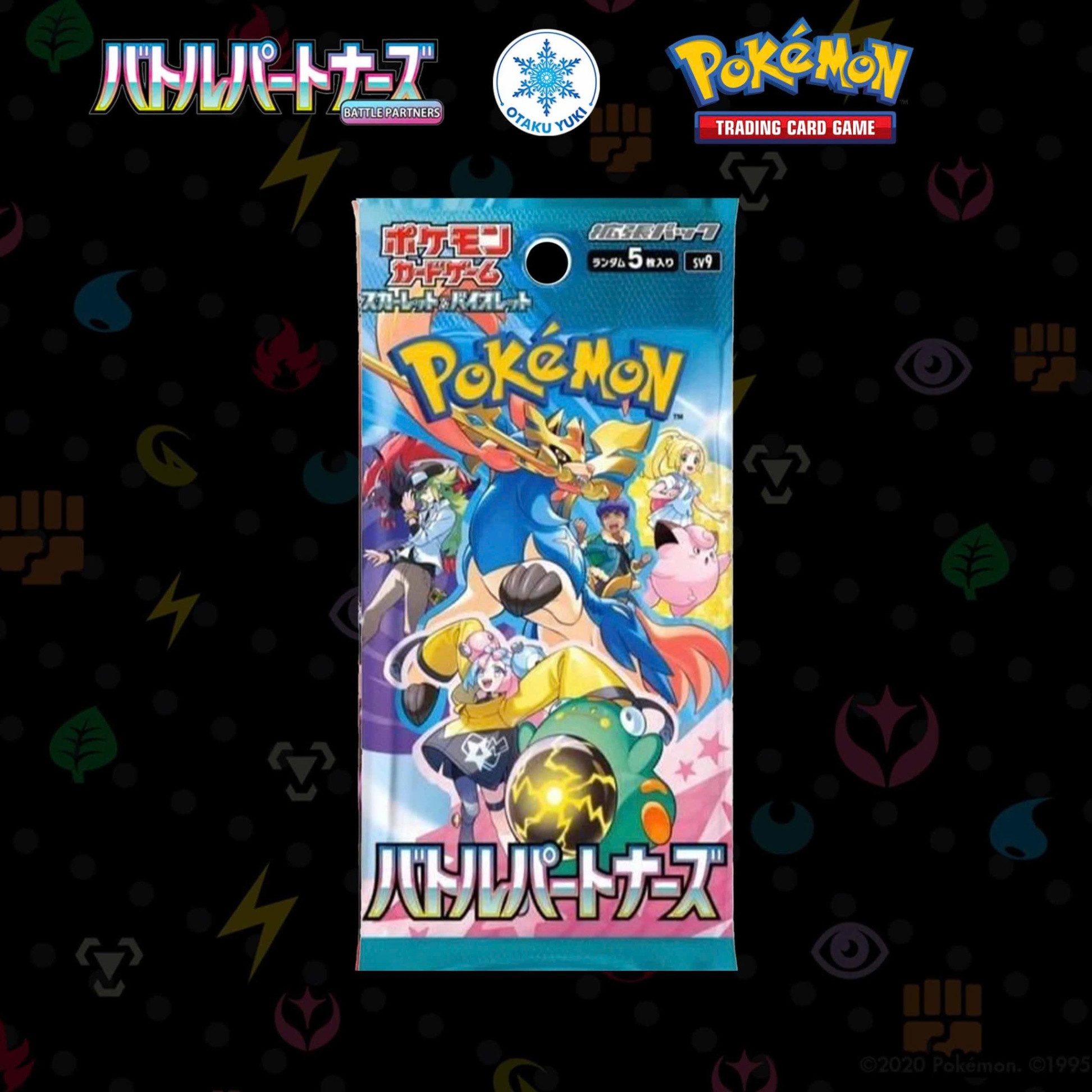 Gói Thẻ Pack Card Pokemon Card Game Scarlet & Violet Expansion Pack Battle Partners SV9