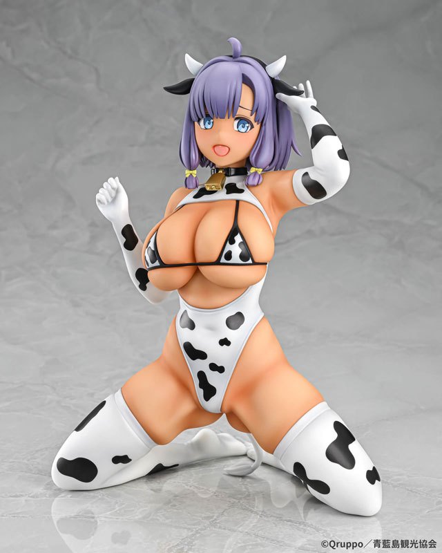 Mô Hình Misaki Akemi Cow Print Costume Tanned Ver - Nukitashi THE ANIMATION 1/5 Scale Figure Chính Hãng (Q-six)