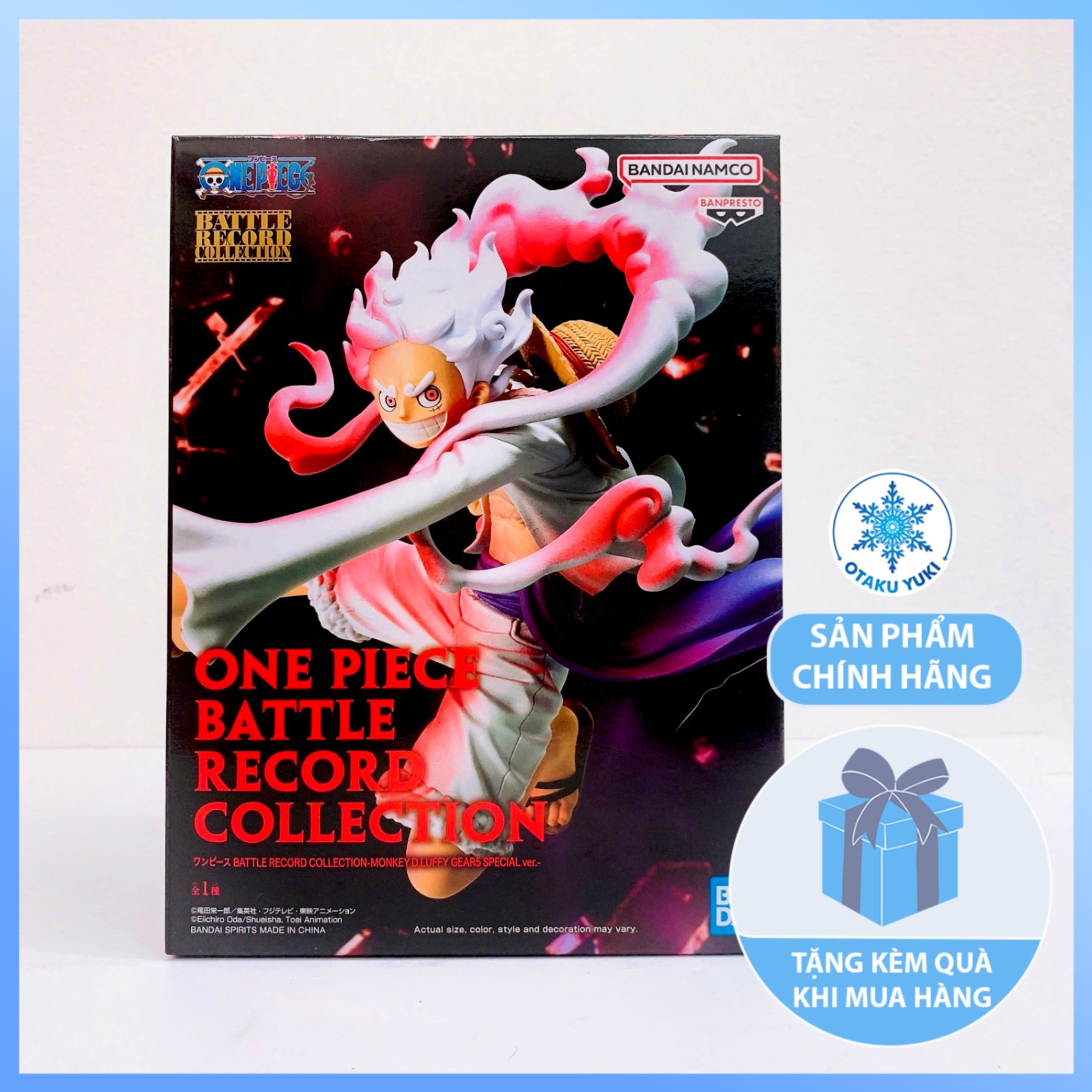Mô Hình Monkey D. Luffy - Gear 5 Special Ver. - One Piece Battle Record Collection Figure Chính Hãng (Banpresto)
