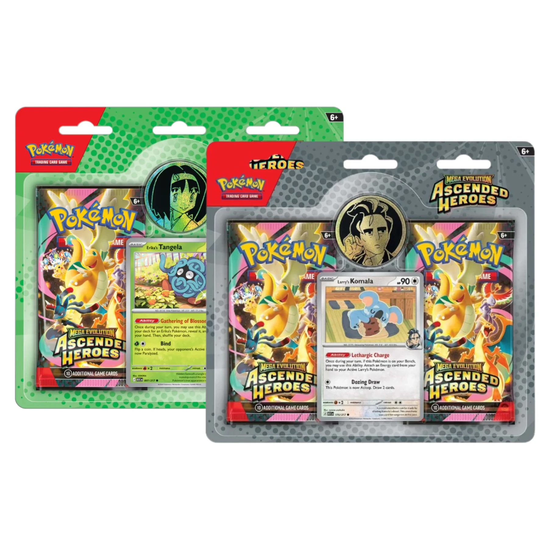 Gói Thẻ Pack Card Pokemon Card Game Mega Evolutions 2.5: Ascended Heroes 2 Pack Booster Blister
