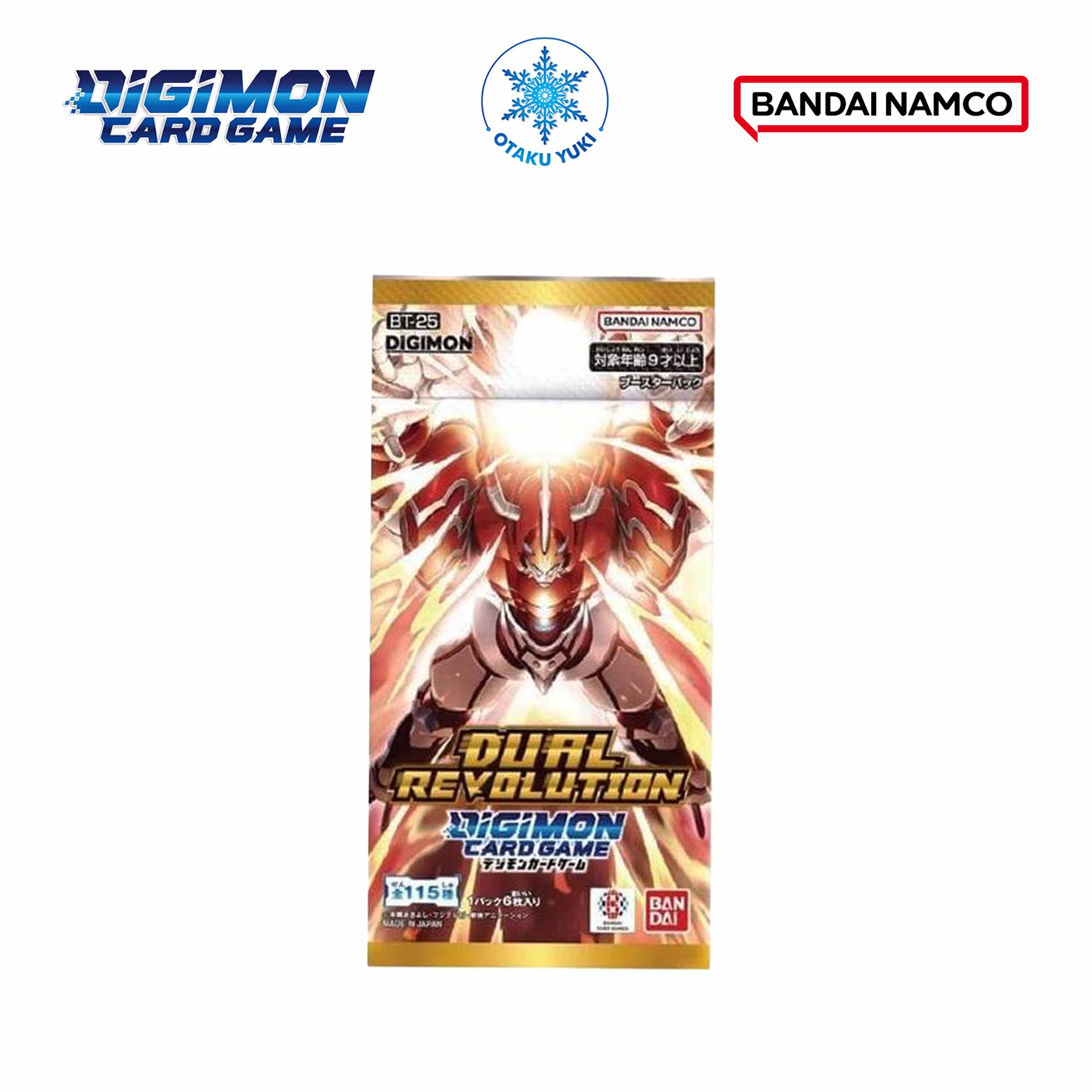 Gói Thẻ Pack Card Digimon Dual Revolution - Card Game Booster Pack BT-25
