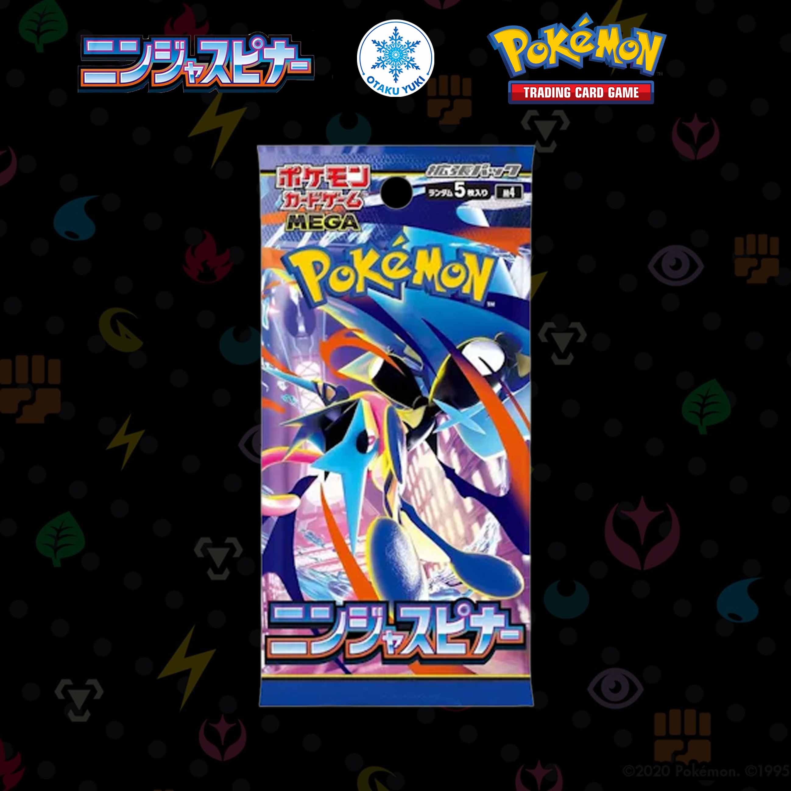 Gói Thẻ Pack Card Pokemon Card Game Ninja Spinner m4 Booster Pack