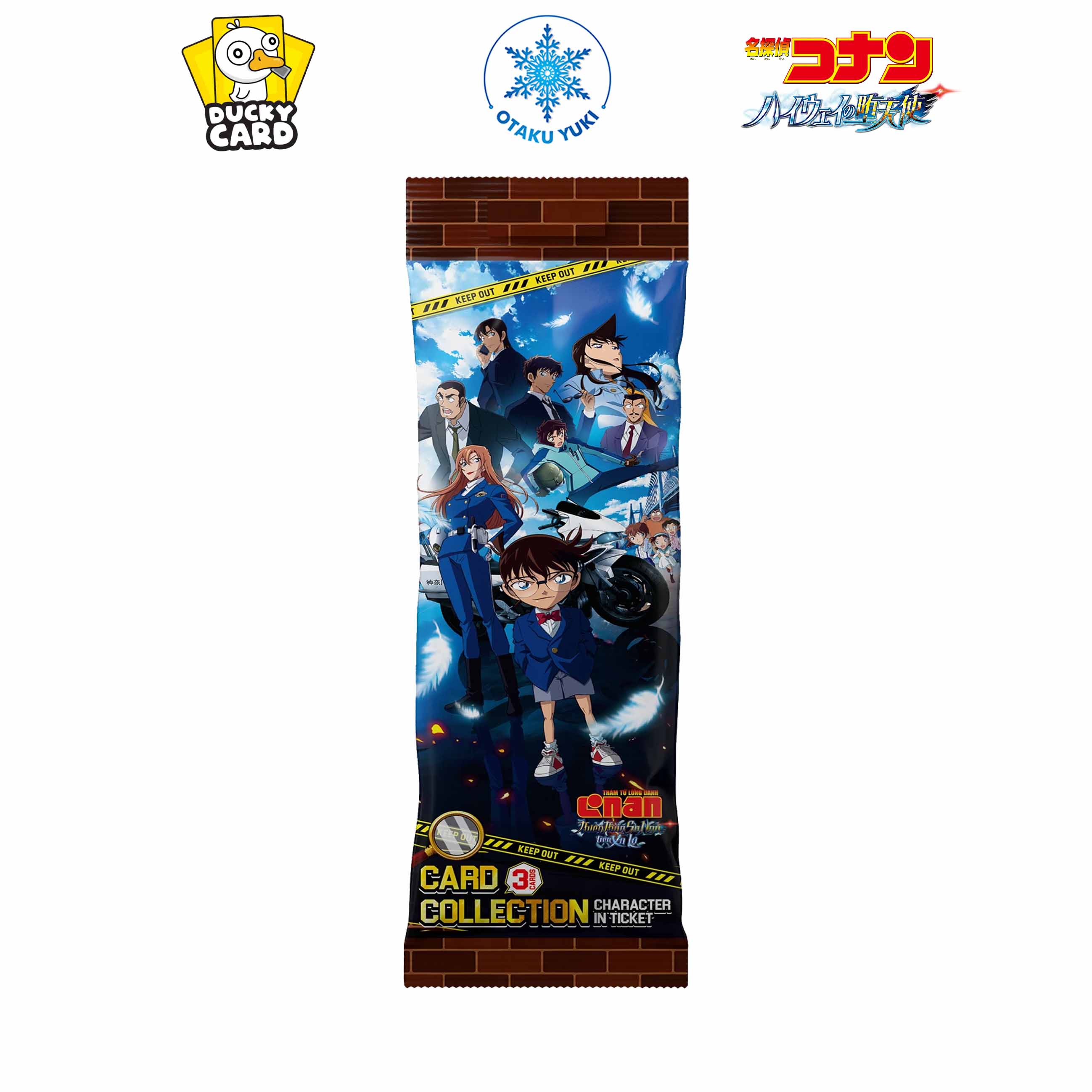 Gói Thẻ Pack Card Ticket Detective Conan Movie 29: Thiên Thần Xa Ngã Trên Xa Lộ Character In Ticket (Ducky Card)