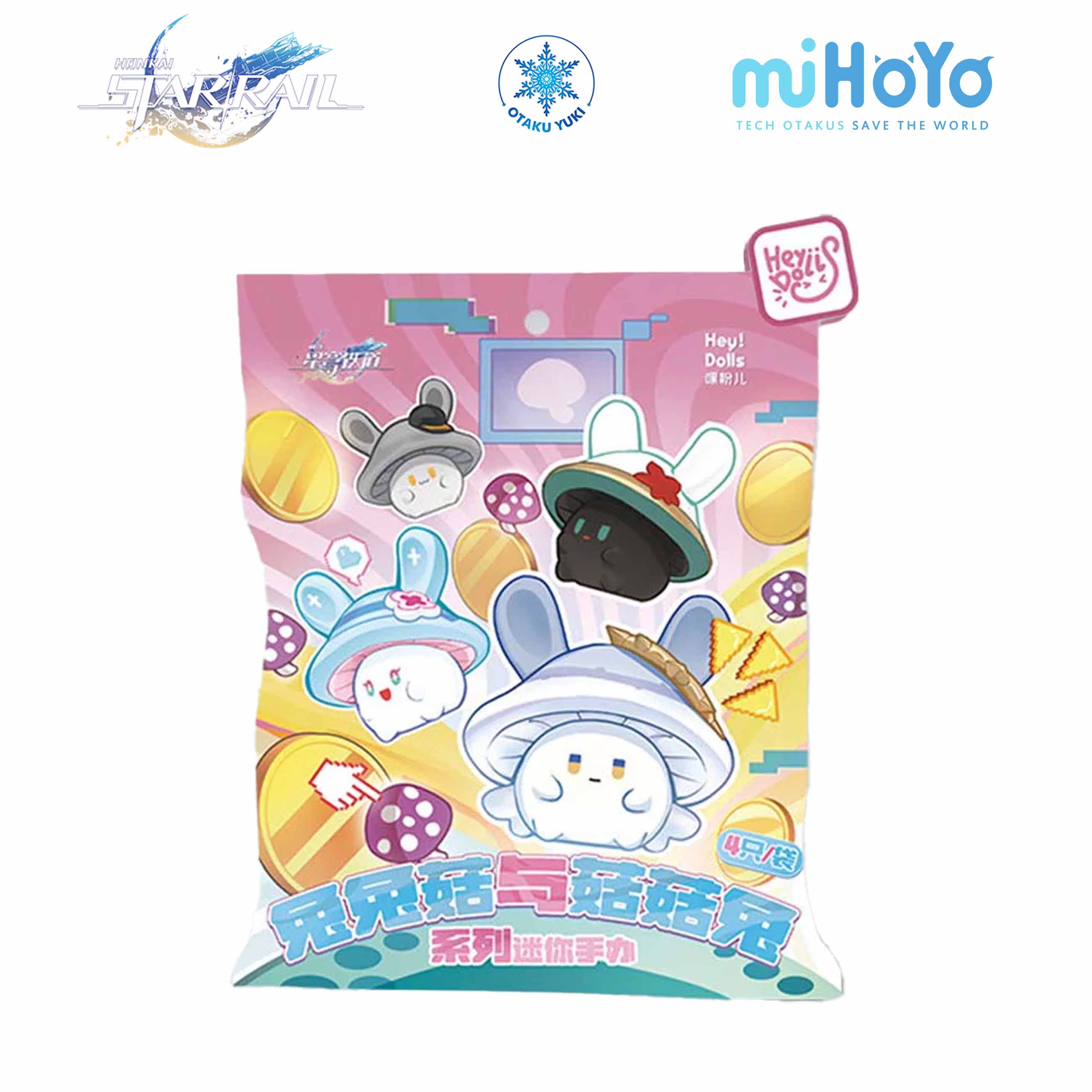 Mô Hình Blind Bag Mushroom X Bunny Series Honkai: Star Rail