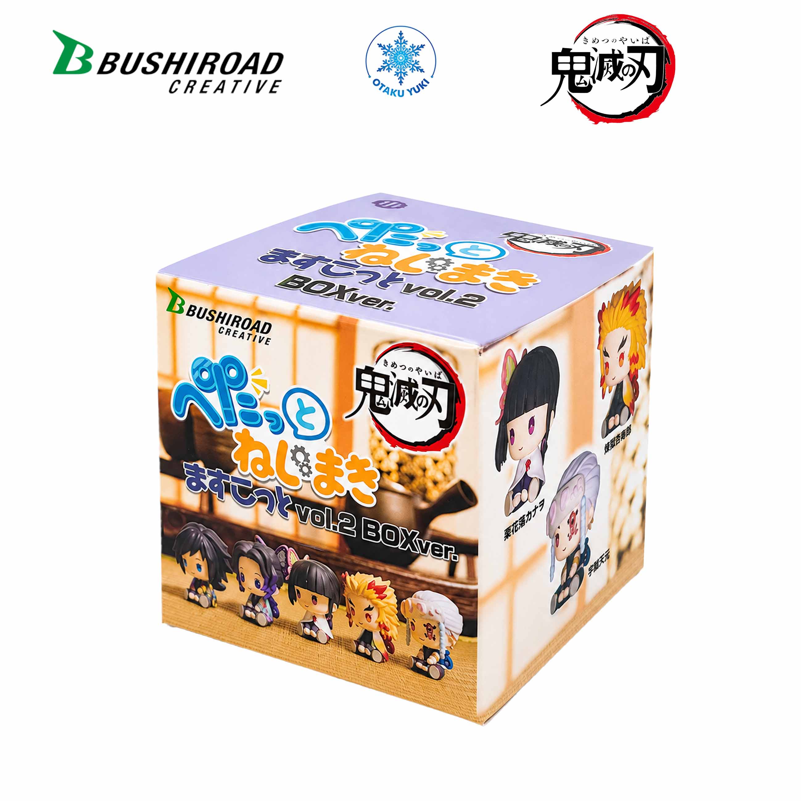 Mô Hình Blind Box Demon Slayer: Kimetsu no Yaiba Petatto Nejimaki Mascot Vol.2 (Bushiroad Creative)