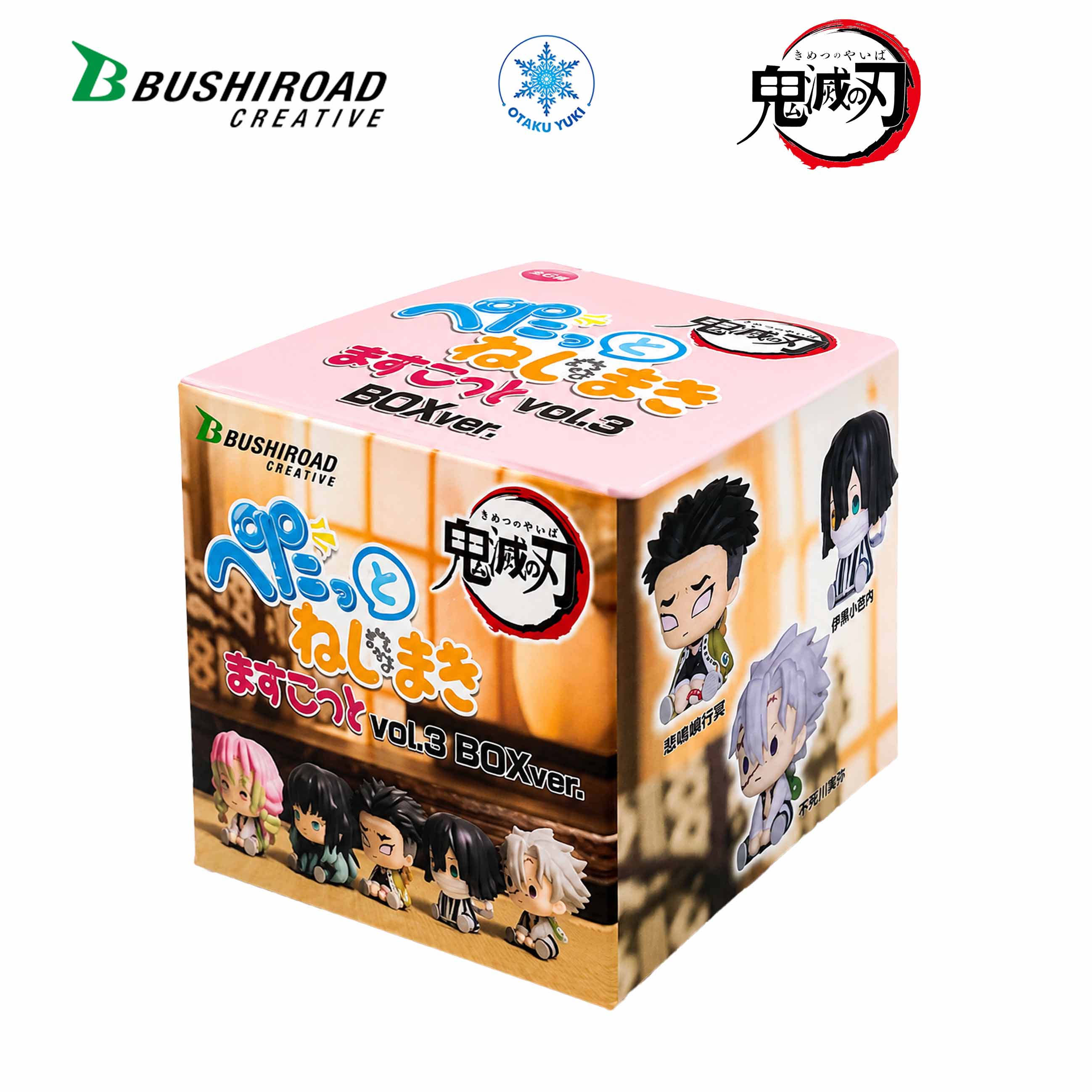 Mô Hình Blind Box Demon Slayer: Kimetsu no Yaiba Petatto Nejimaki Mascot Vol.3 (Bushiroad Creative)