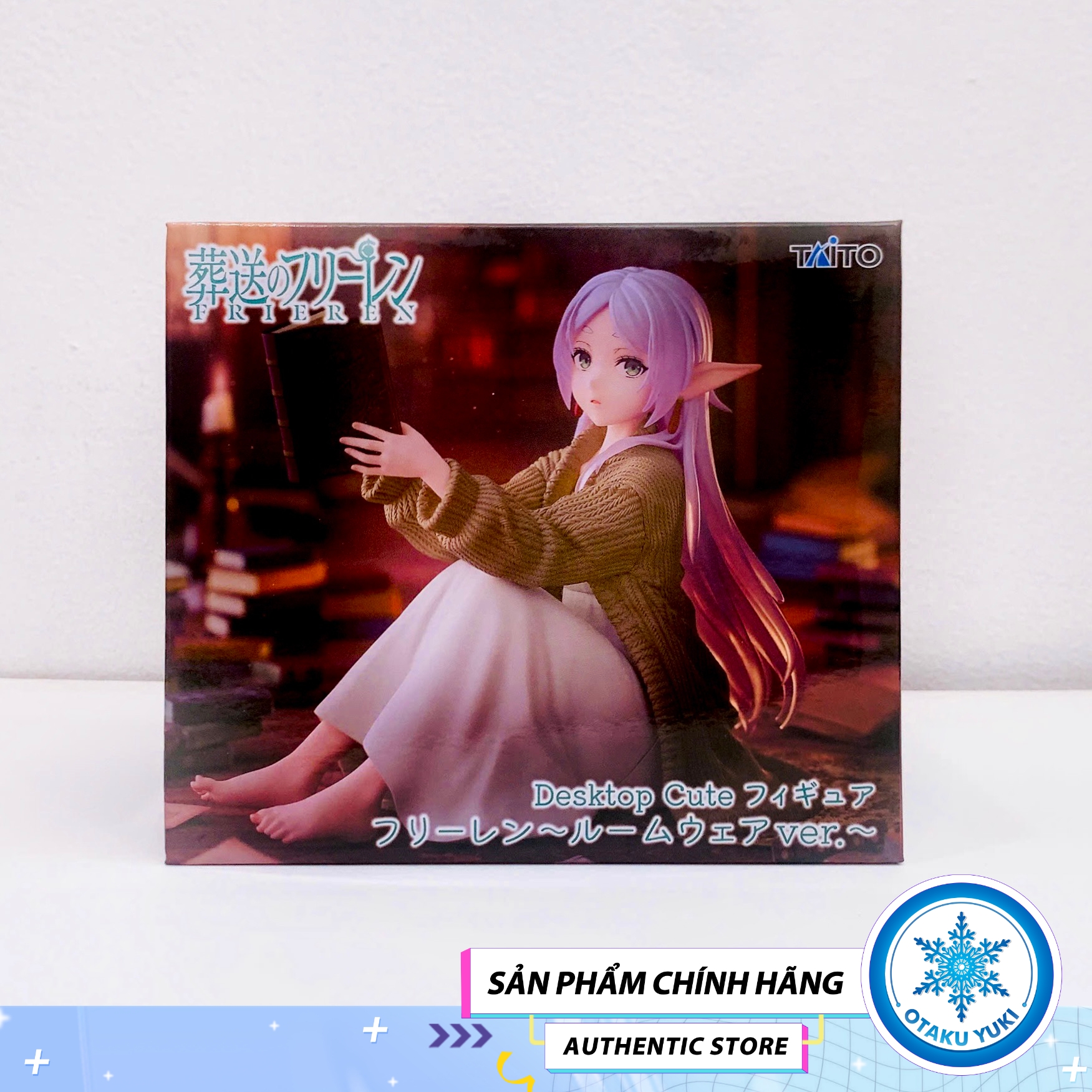 Mô Hình Frieren Room Wear ver - Frieren: Beyond Journey's End Desktop Cute Figure Chính Hãng (TAITO)