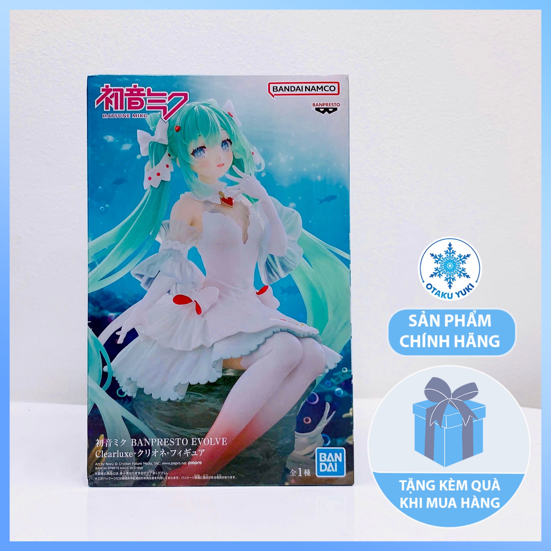Mô Hình Hatsune Miku Clione - Vocaloid Piapro Characters - Banpresto Evolve - Banpresto Evolve Clearluxe Figure Chính Hãng (Bandai Spirits)