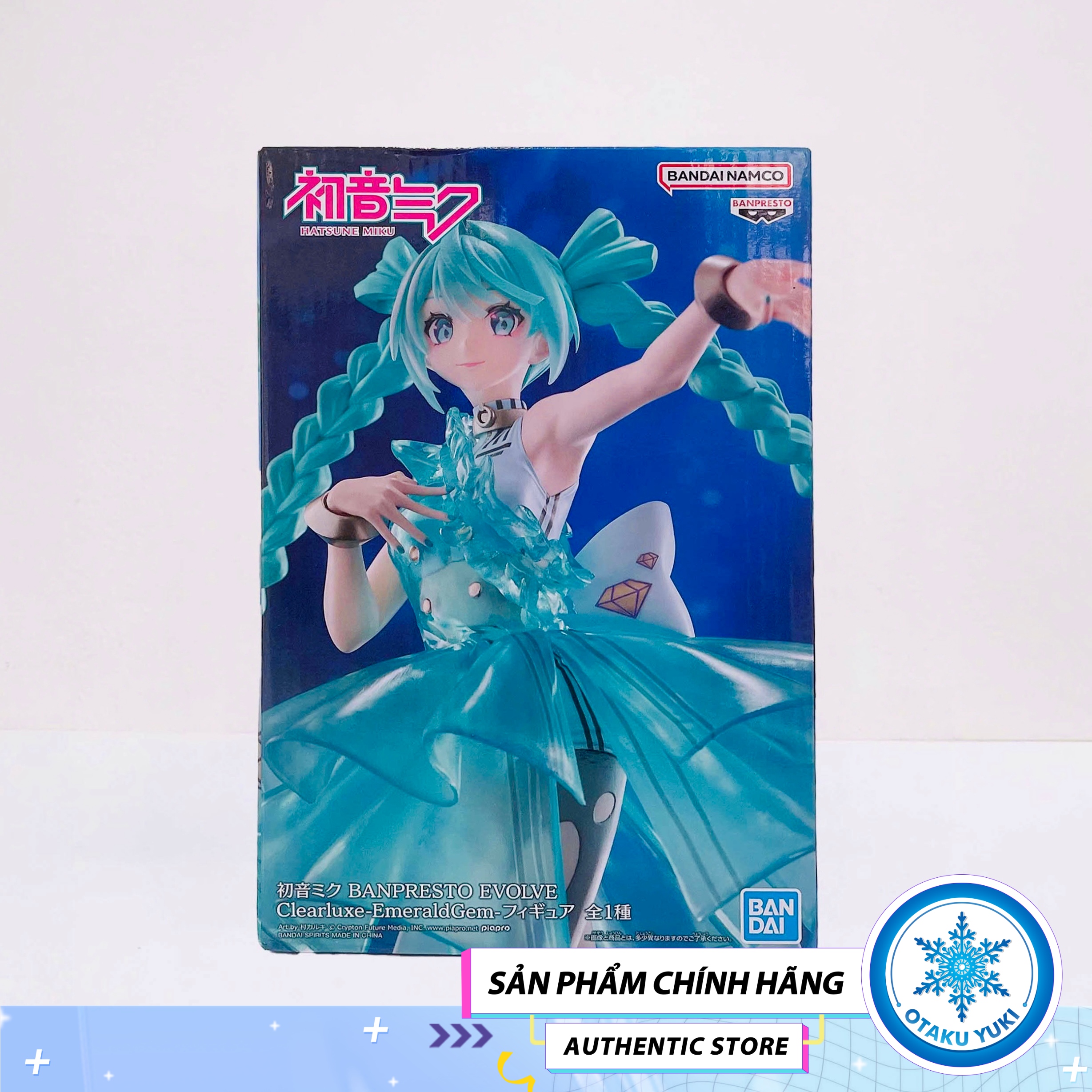 Mô Hình Hatsune Miku EmeraldGem - Vocaloid Evolve Clearluxe BPEV Figure Chính Hãng (Banpresto)