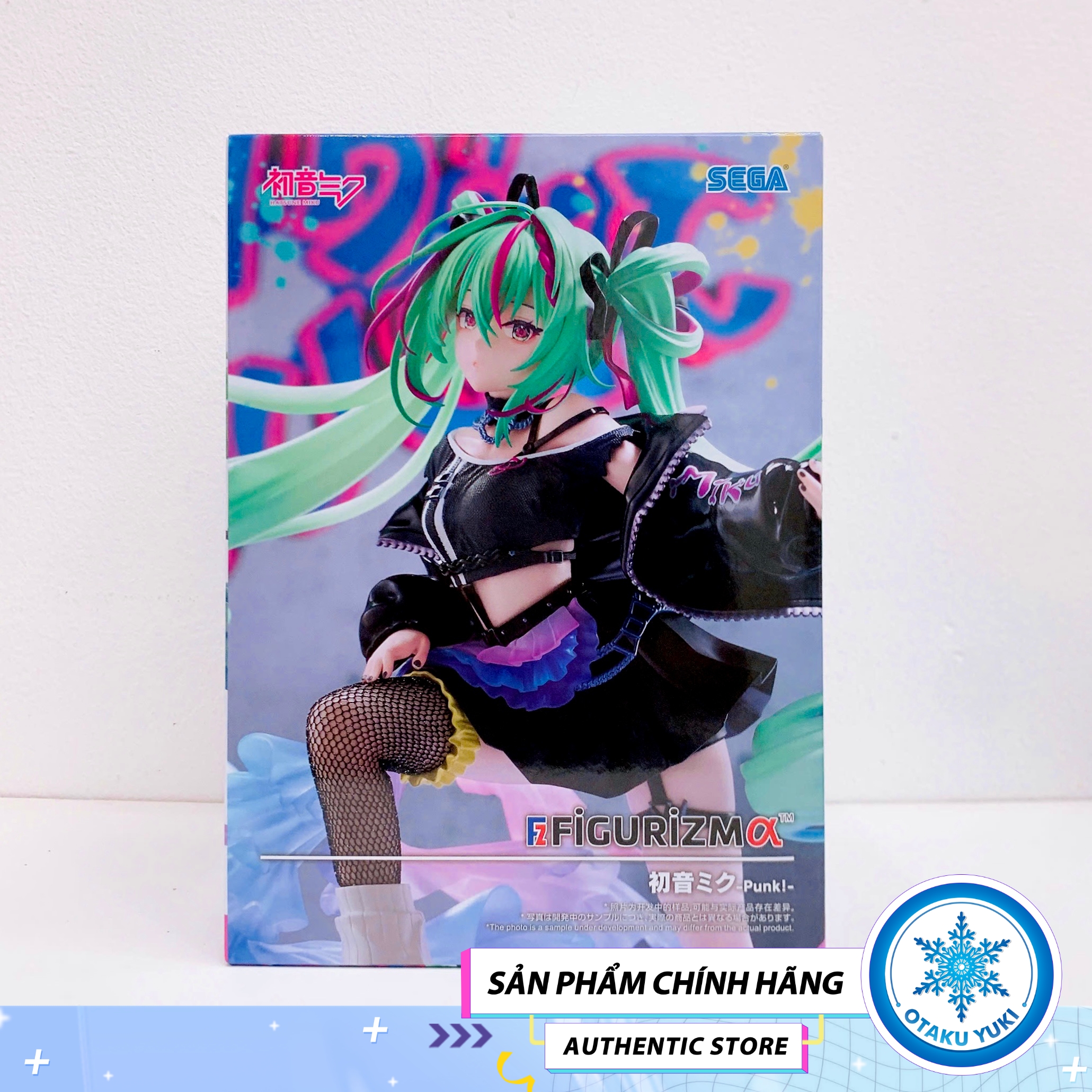 Mô Hình Hatsune Miku Punk! - Piapro Characters Figurizm Alpha Figure Chính Hãng (SEGA)