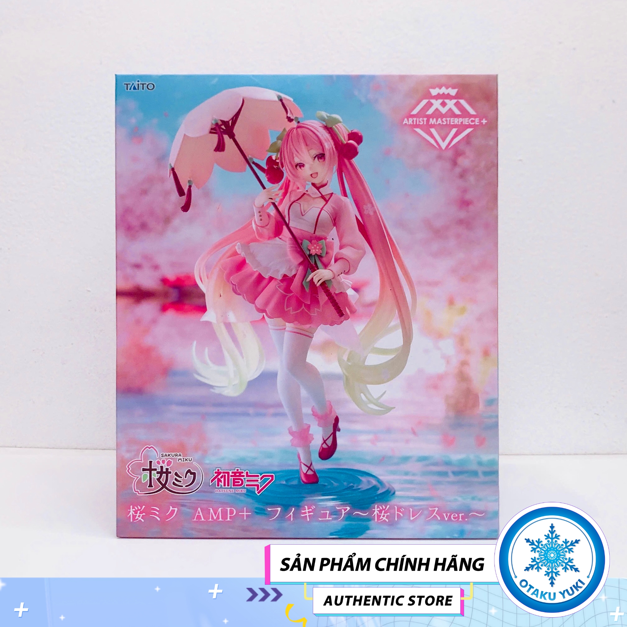 Mô Hình Hatsune Miku - Sakura Dress Ver - Vocaloid Artist MasterPiece+ Figure Chính Hãng (Taito)