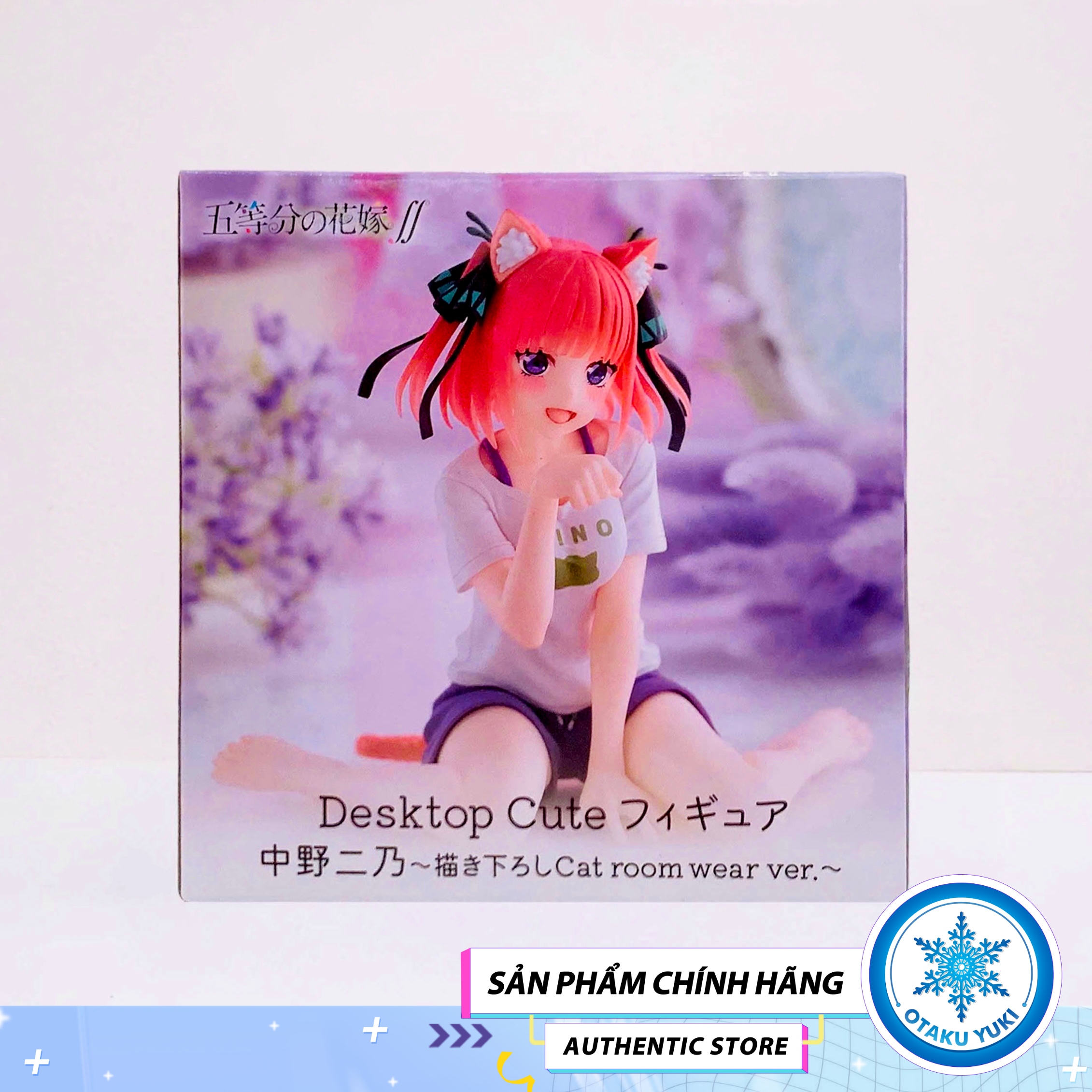 Mô Hình Nakano Nino - Gotoubun no Hanayome - Desktop Cute Cat Room Wear Ver. Figure (Taito)