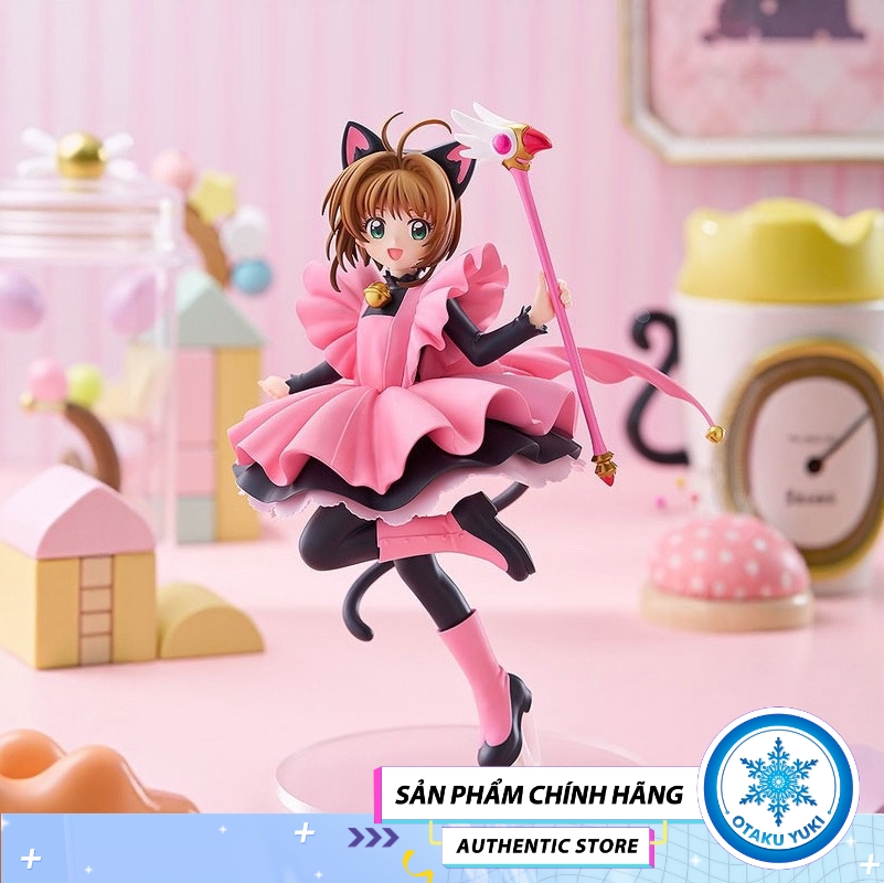 Mô Hình Sakura Kinomoto - POP UP PARADE Cardcaptor Sakura: Clow Card Arc - Black Cat Costume Ver. L Size Figure Chính Hãng (GSC)