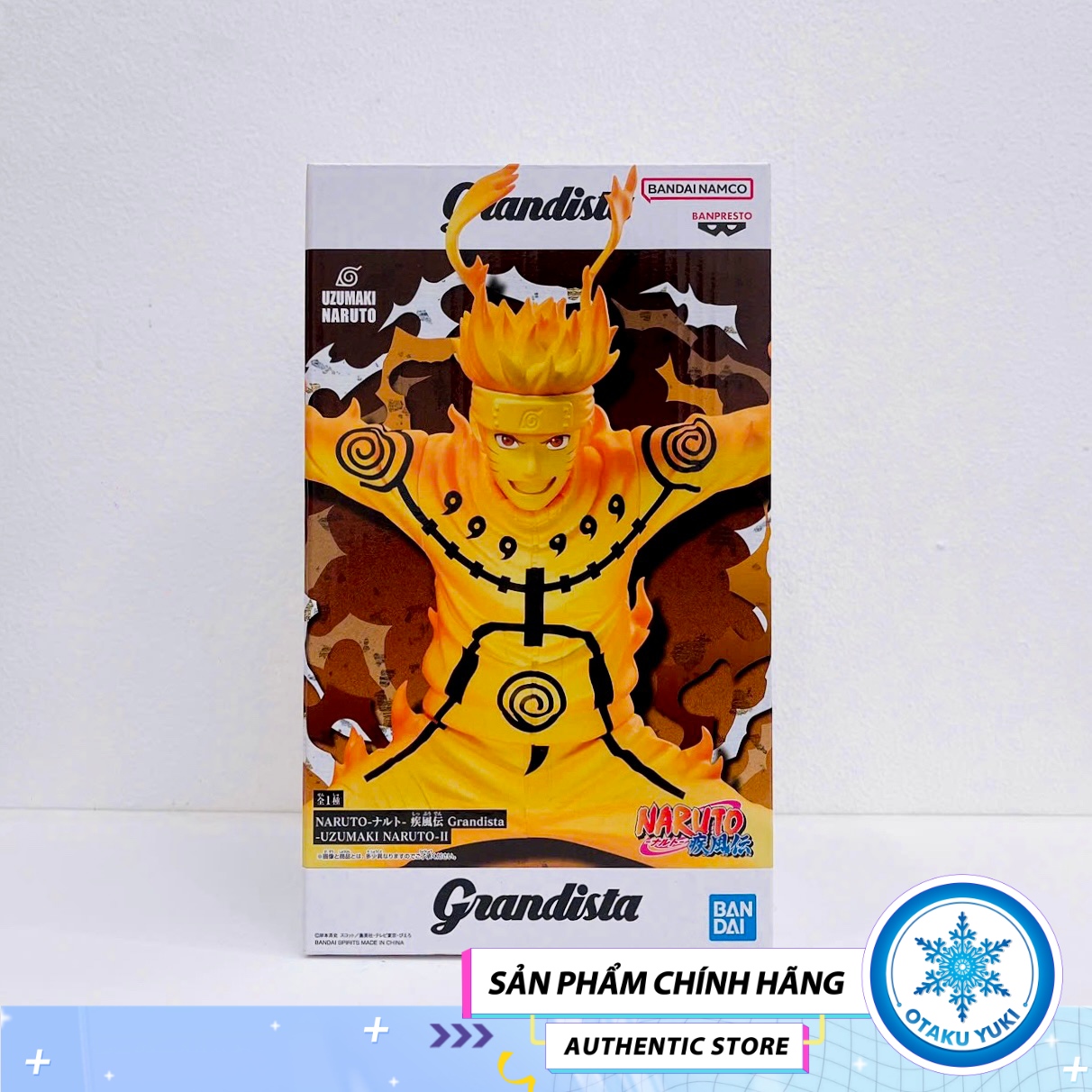 Mô Hình Uzumaki Naruto Ver 2 - Naruto Shippuuden Grandista Figure Chính Hãng (Banpresto)