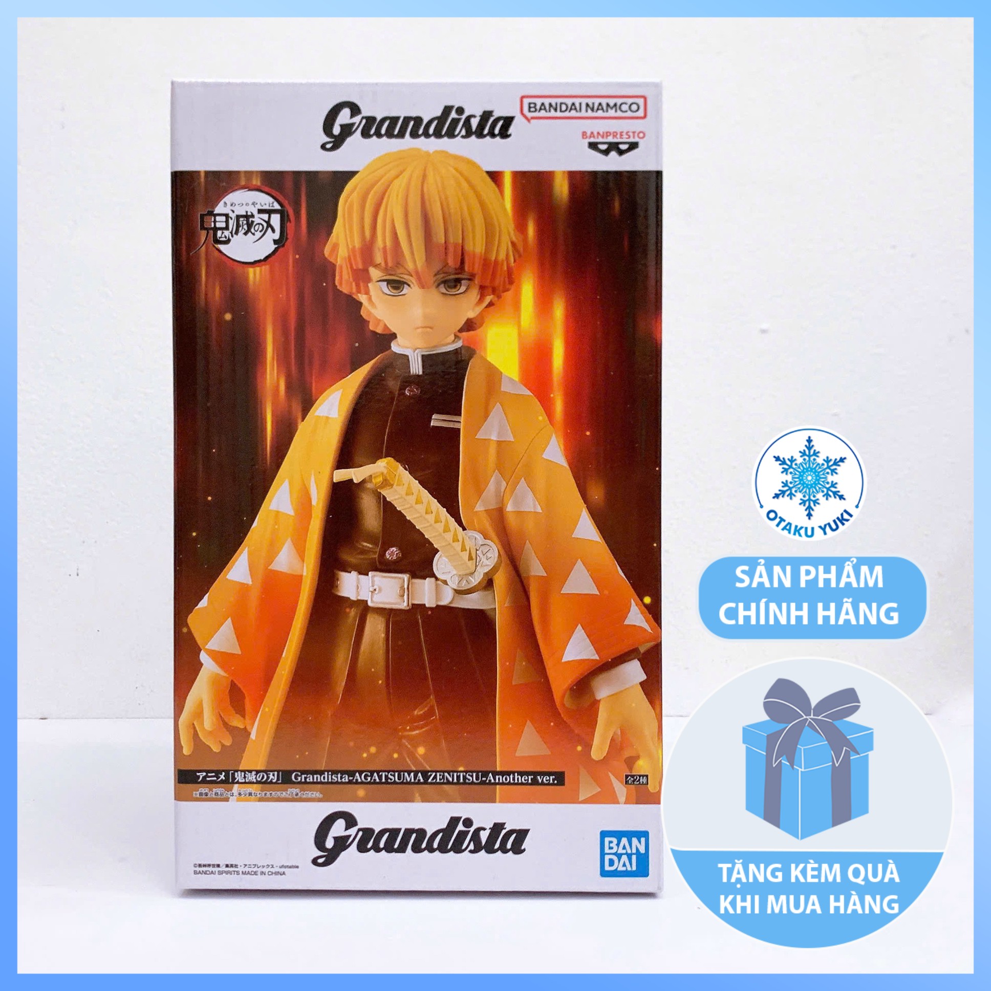 Mô Hình Zenitsu Agatsuma: Another Version A - Demon Slayer: Kimetsu No Yaiba - Grandista Figure Chính Hãng (Banpresto)