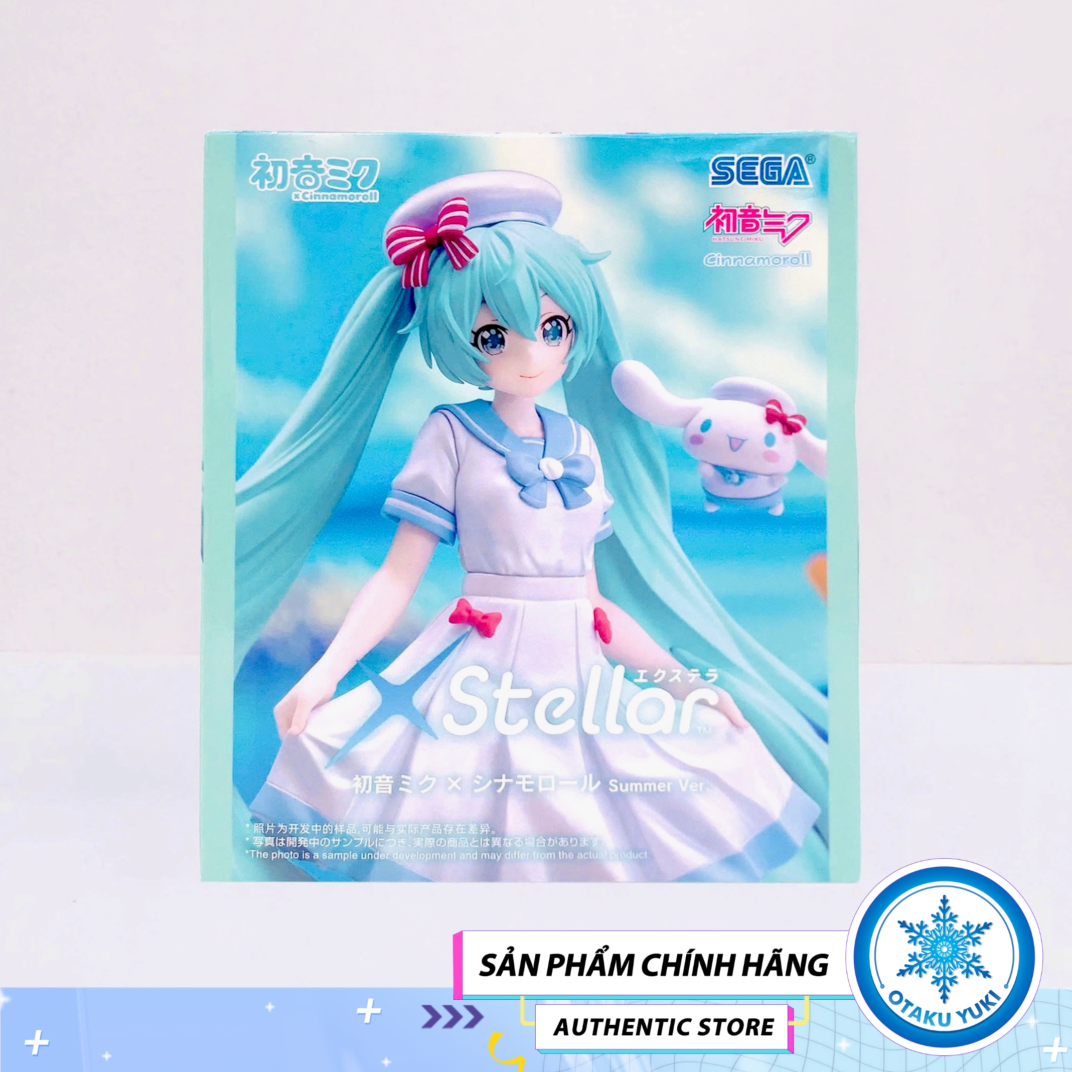 Mô hình Hatsune Miku x Cinnamoroll - Piapro Characters XStellar Figure Chính Hãng (SEGA)