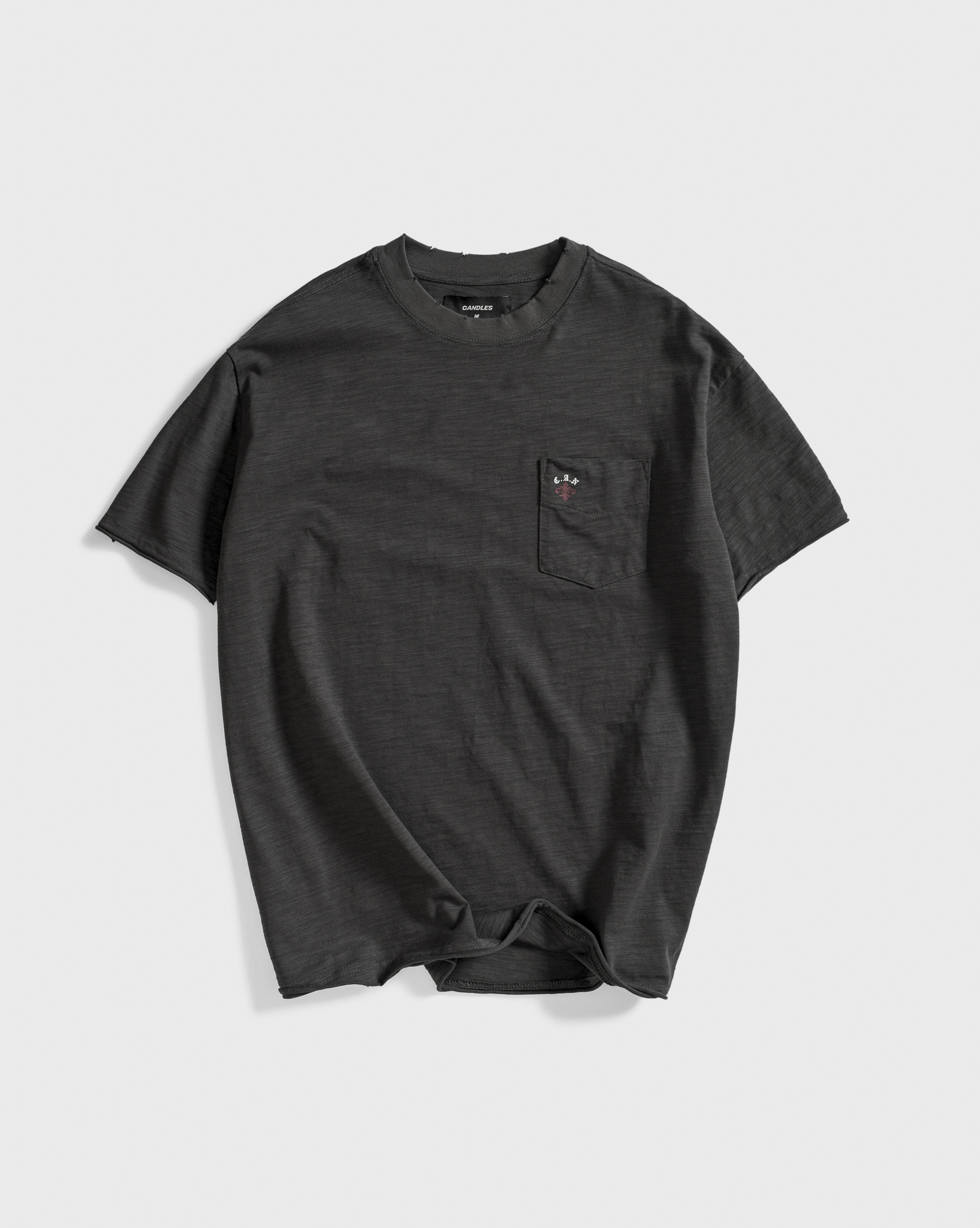 Candles Floral Logo Tshirt Dark Grey