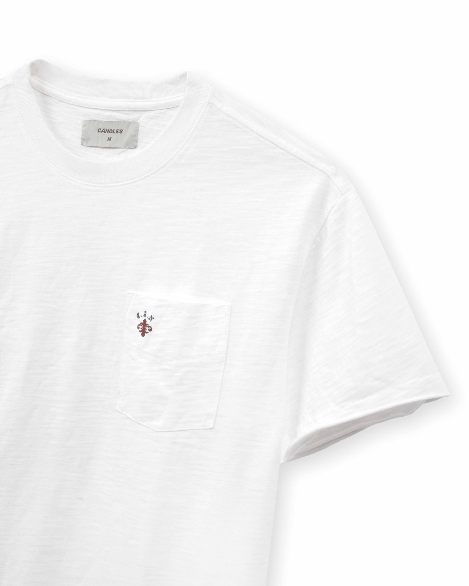 Candles Floral Logo Tshirt White